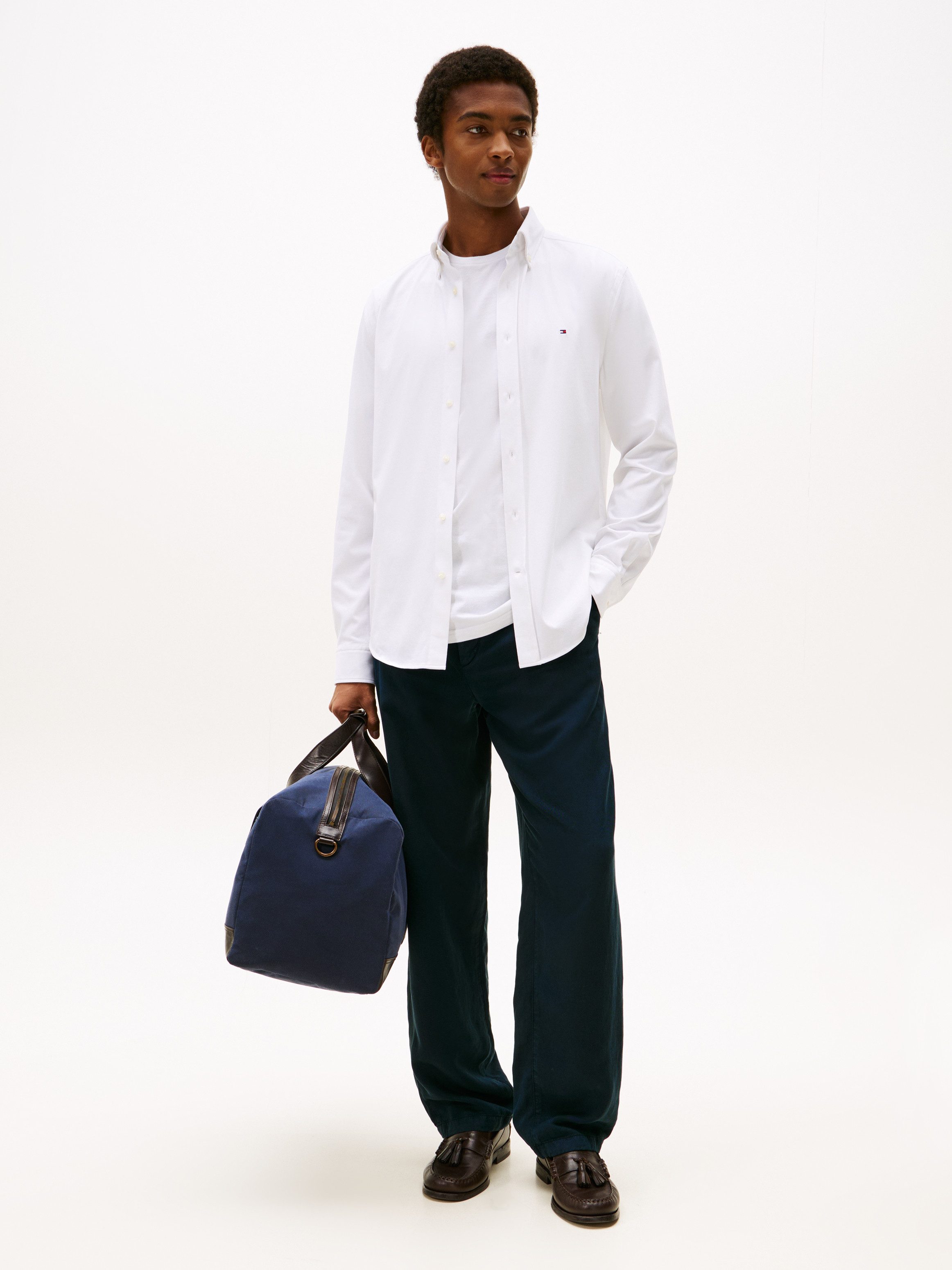 Tommy Hilfiger Langarmhemd PERFORMANCE KNIT SOLID LS SHIRT günstig online kaufen