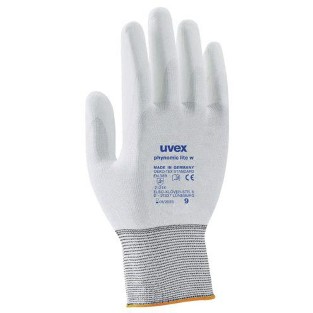 Uvex Arbeitshandschuhe uvex 6004108 phynomic lite w Arbeitshandschuh Größe (Handschuhe): 8 E
