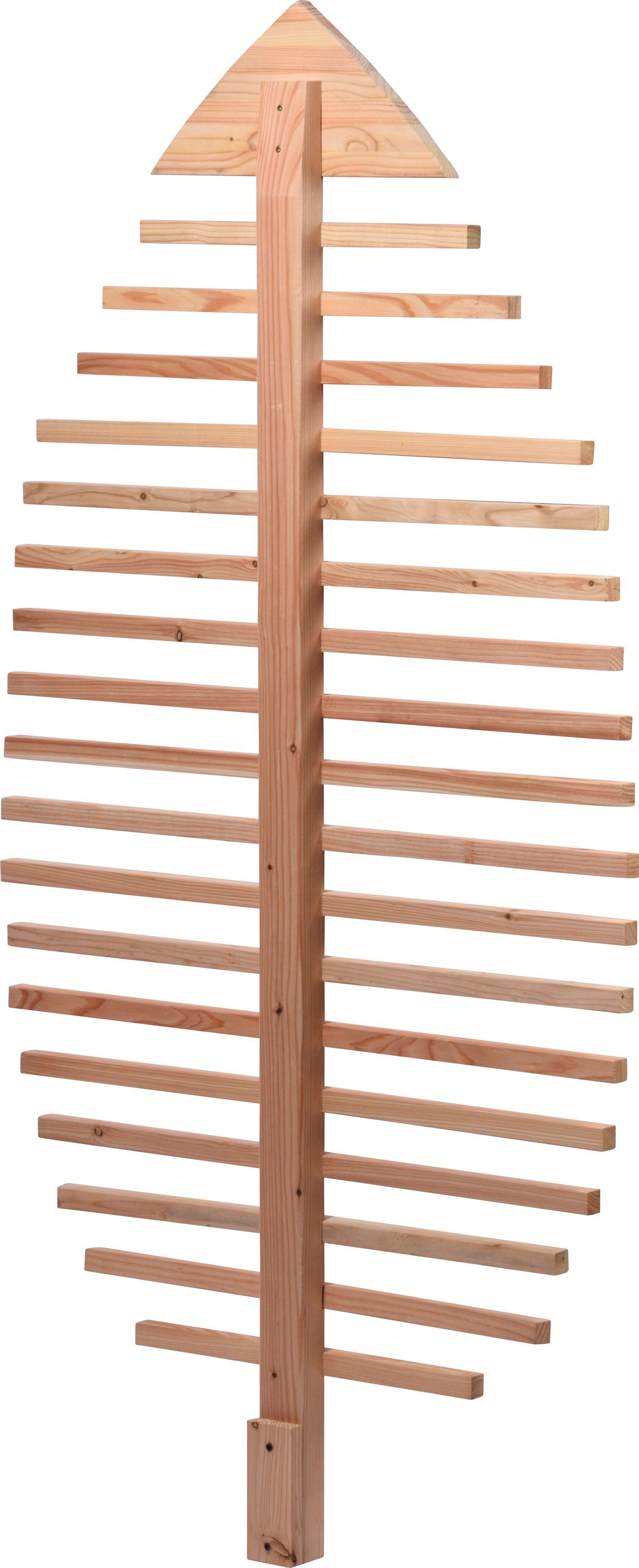 dobar Rankhilfe Design Rankhilfe in Blattform "Fagus", 84 x 6,5 x 160 cm, Gewicht: ca. 9,5 kg