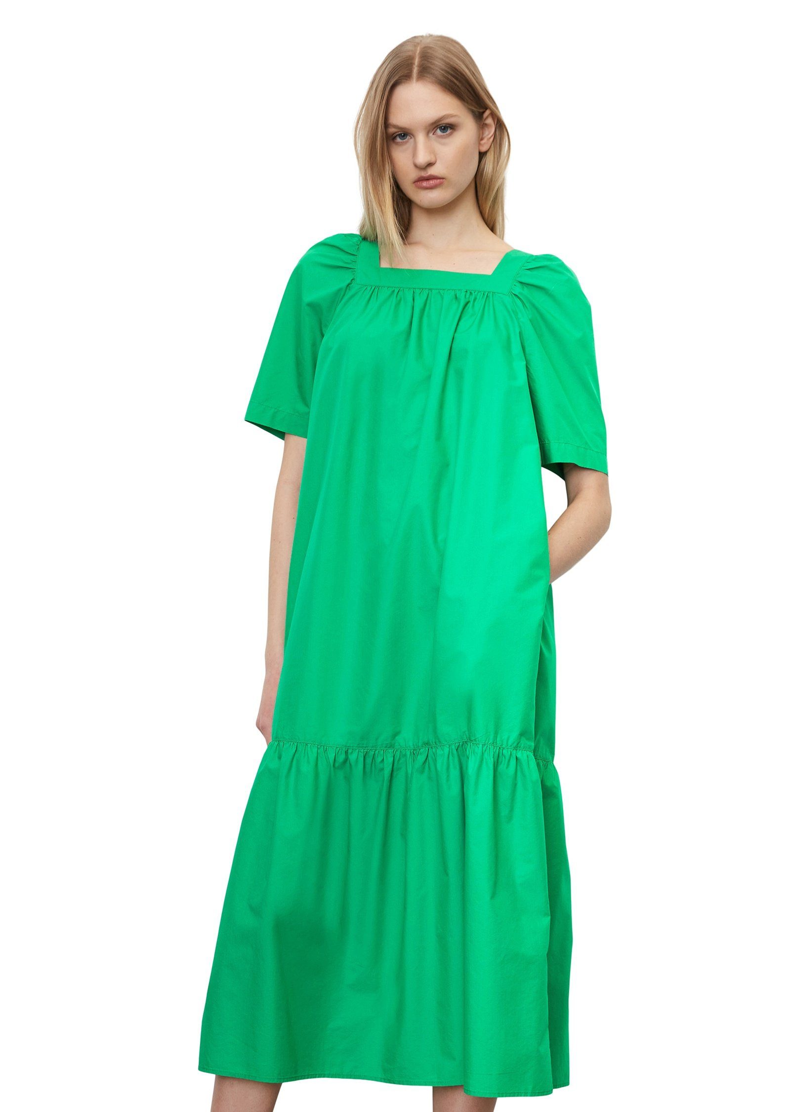 Marc O'Polo Sommerkleid aus Organic Cotton-TENCEL™ Lyocell-Mix grün