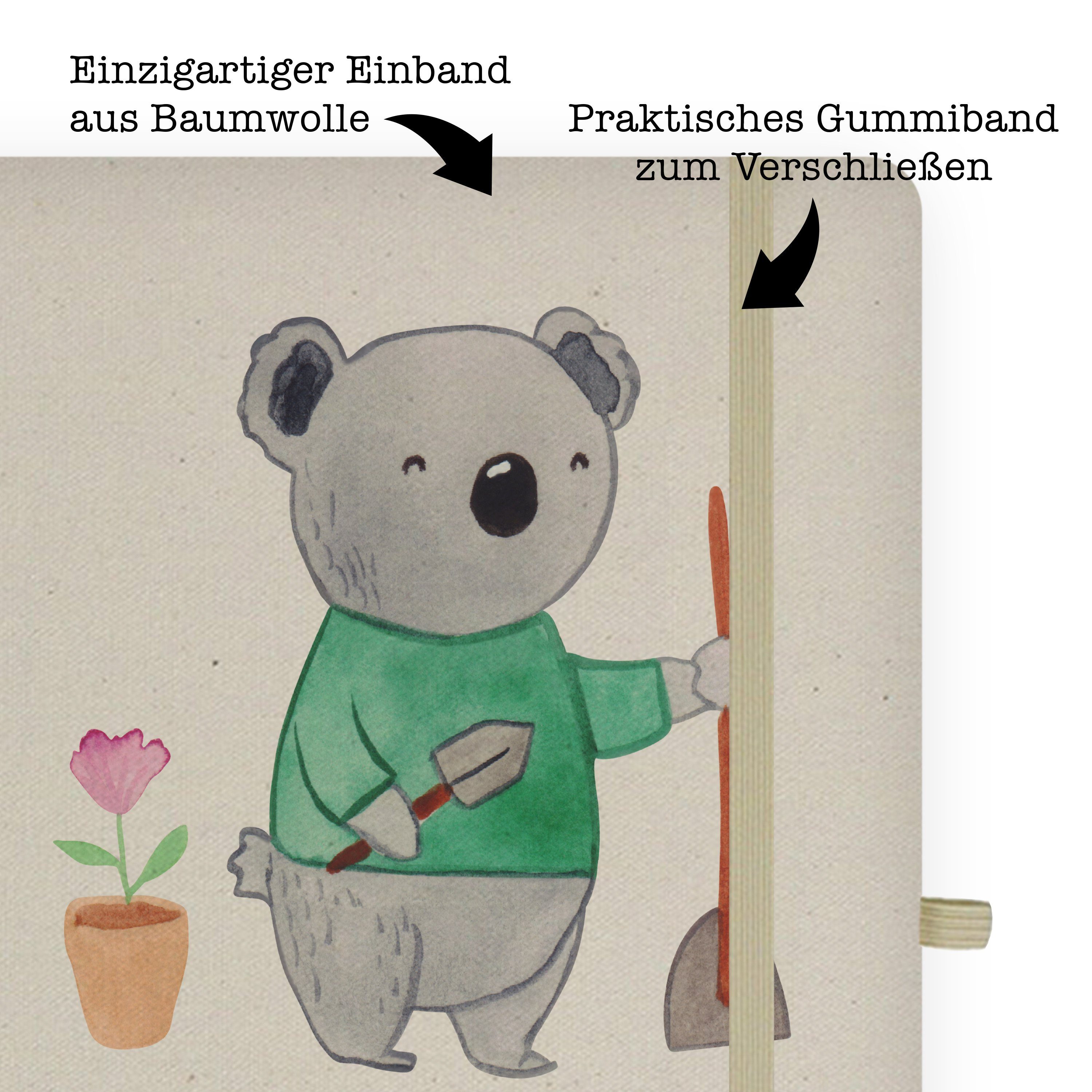 Mr. - Geschenk, Mrs. Notizbuch Mrs. Herz Garten- und Panda Ski & mit & Mr. - Landschaftsbauerin Transparent Panda