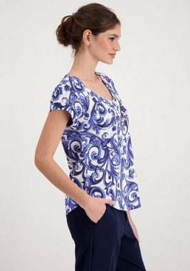 Monari Rundhalsshirt mit Alloverprint