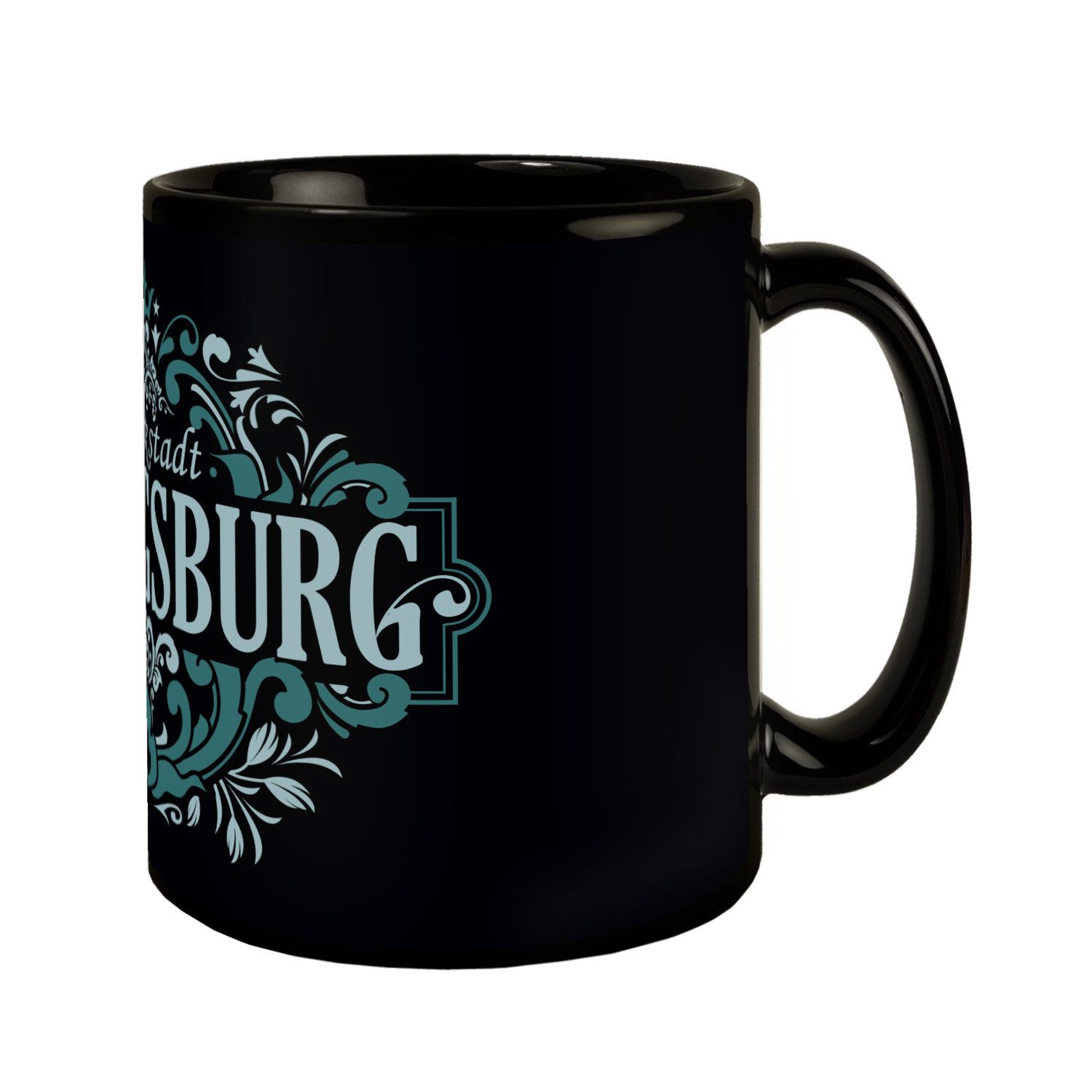speecheese Tasse Ludwigsburg Barock Ornament Tasse - türkis