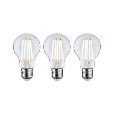 Paulmann LED-Leuchtmittel Eco-Line 3er Pack AGL 840lm 4W 3000K klar 230V, Warmweiß