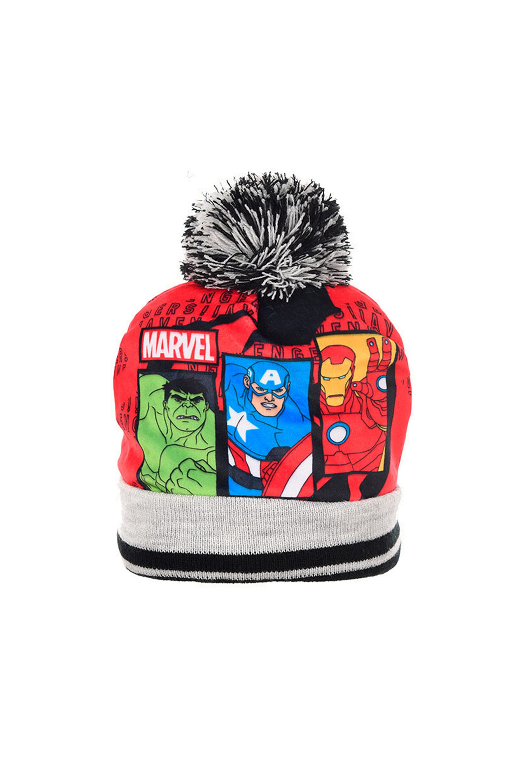 The AVENGERS Mütze & Schal Kinder Jungen Winter-Set Mütze Handschuhe (SET, 2-tlg)