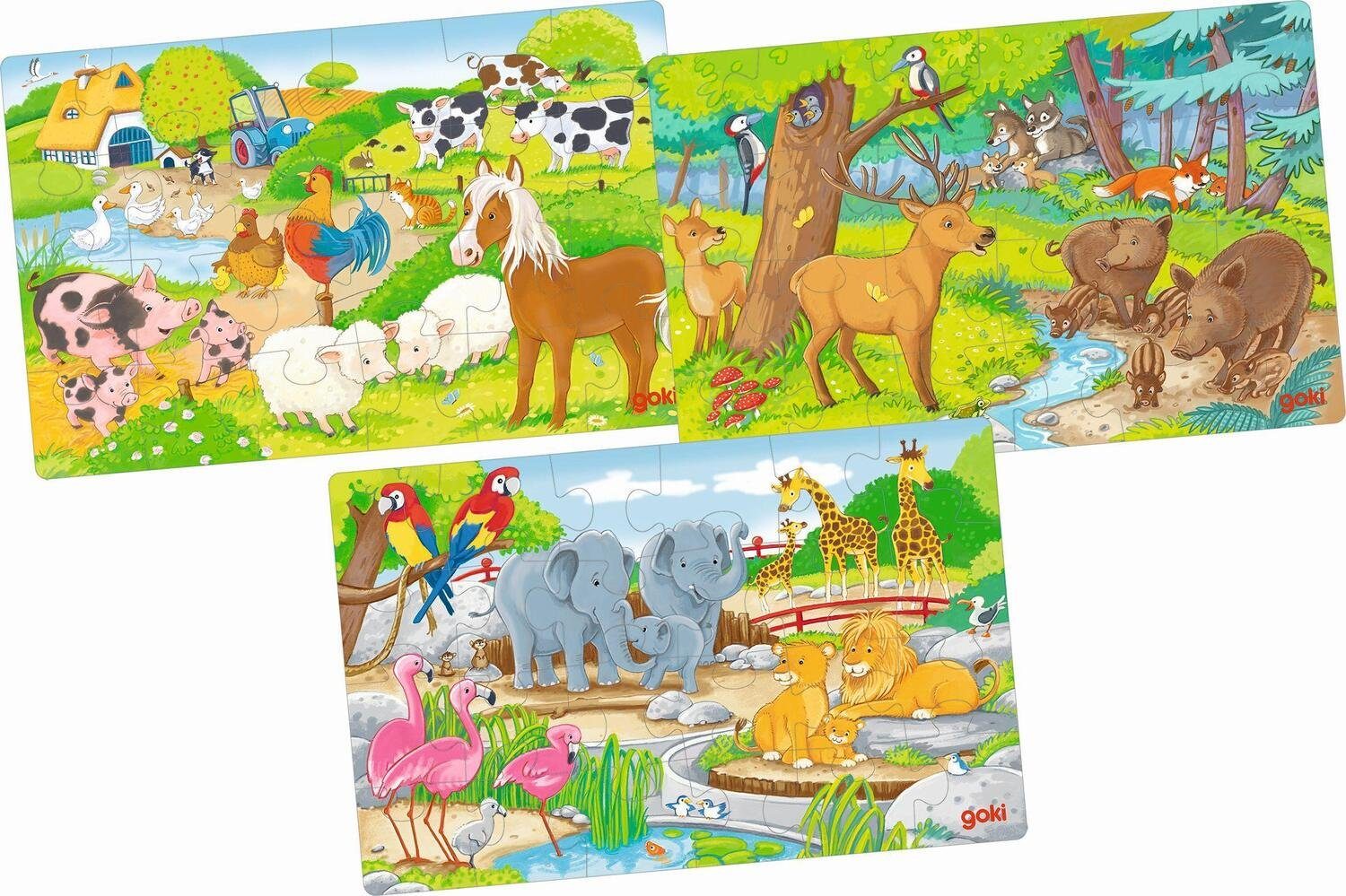 Gollnest & Kiesel Puzzle Puzzles Tiere, Puzzleteile