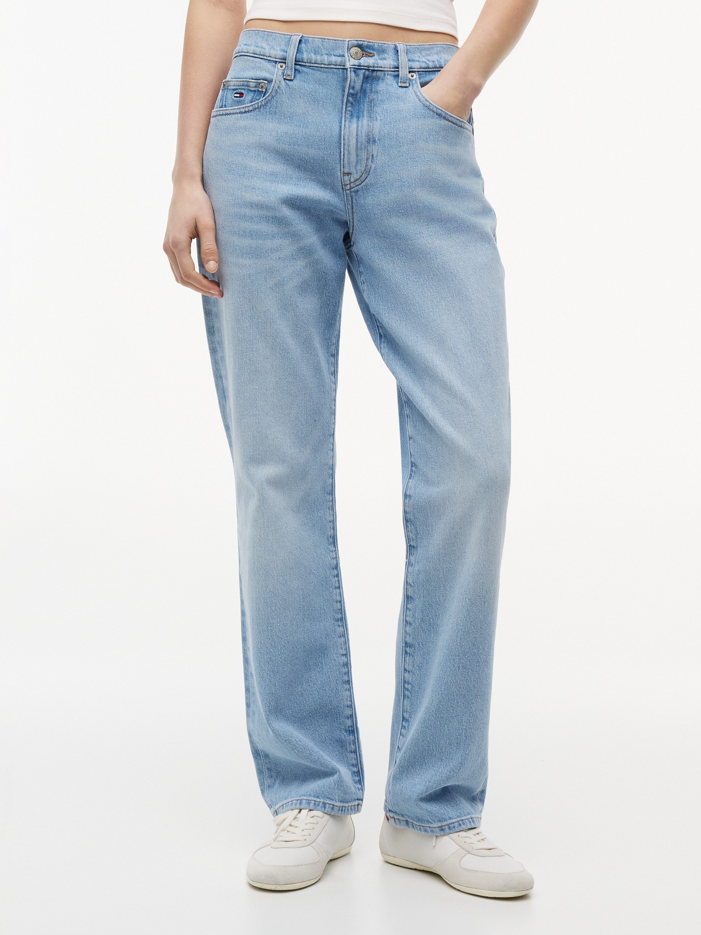 Tommy Jeans Straight-Jeans KIRA MR SLIM STR BJ0111 Baumwollmischung, straight fit