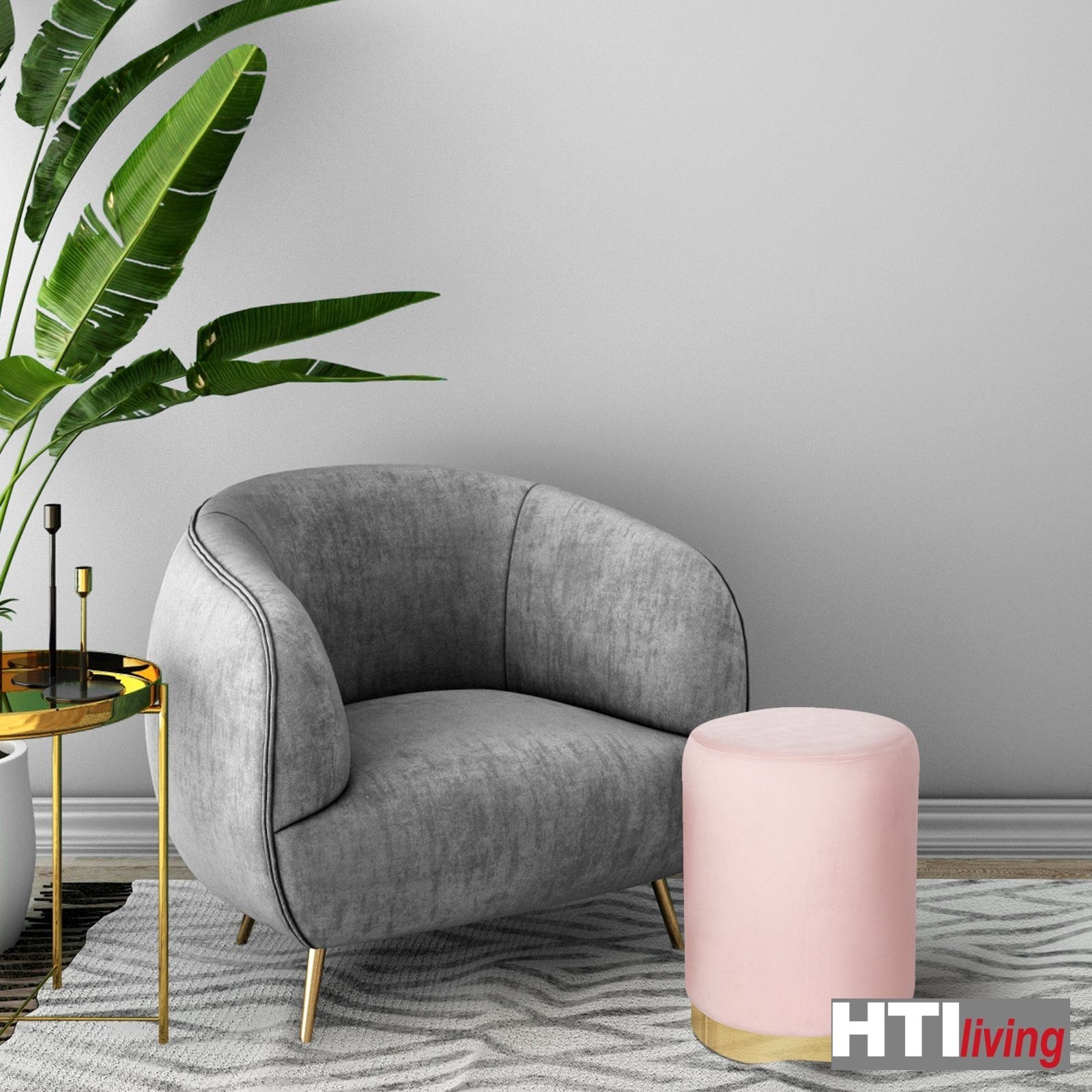 HTI-Living Polsterhocker Polsterhocker Ø 32 cm günstig online kaufen