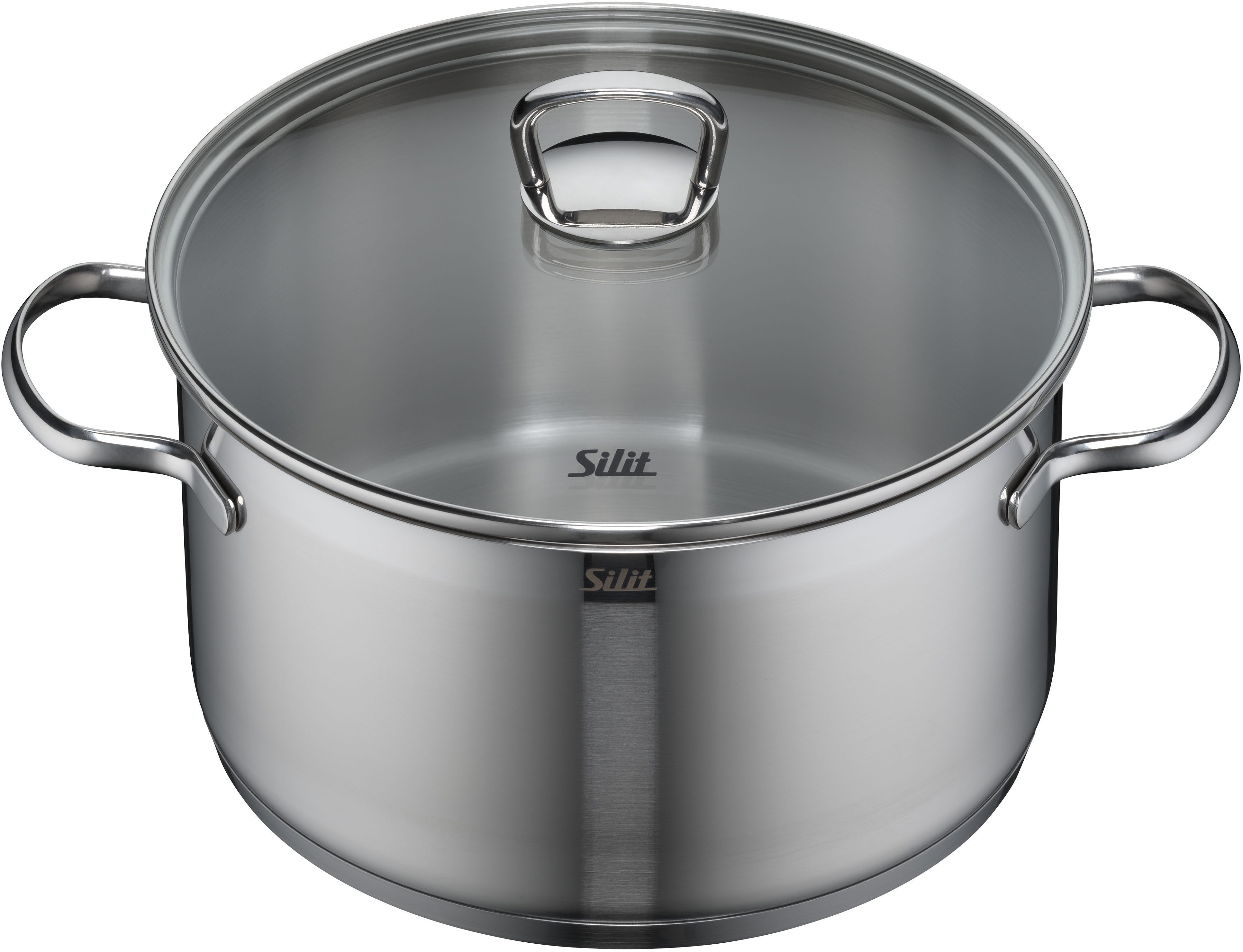Silit Topf-Set Alicante, Edelstahl 18/10 (Set, 9-tlg), Silitherm-Allherdboden, induktionsgeeignet, spülmaschinengeeignet