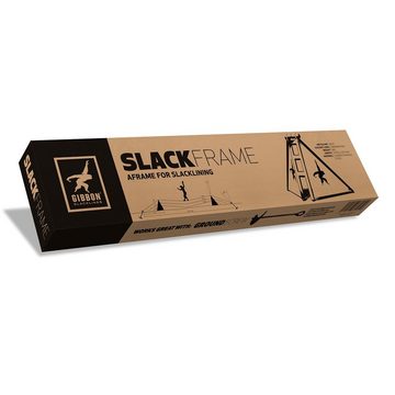 Gibbon Slackline Slackline-Gestell für die Befestigung der Slackline, Wetterbeständige Konstruktion zum Befestigen von Slacklines
