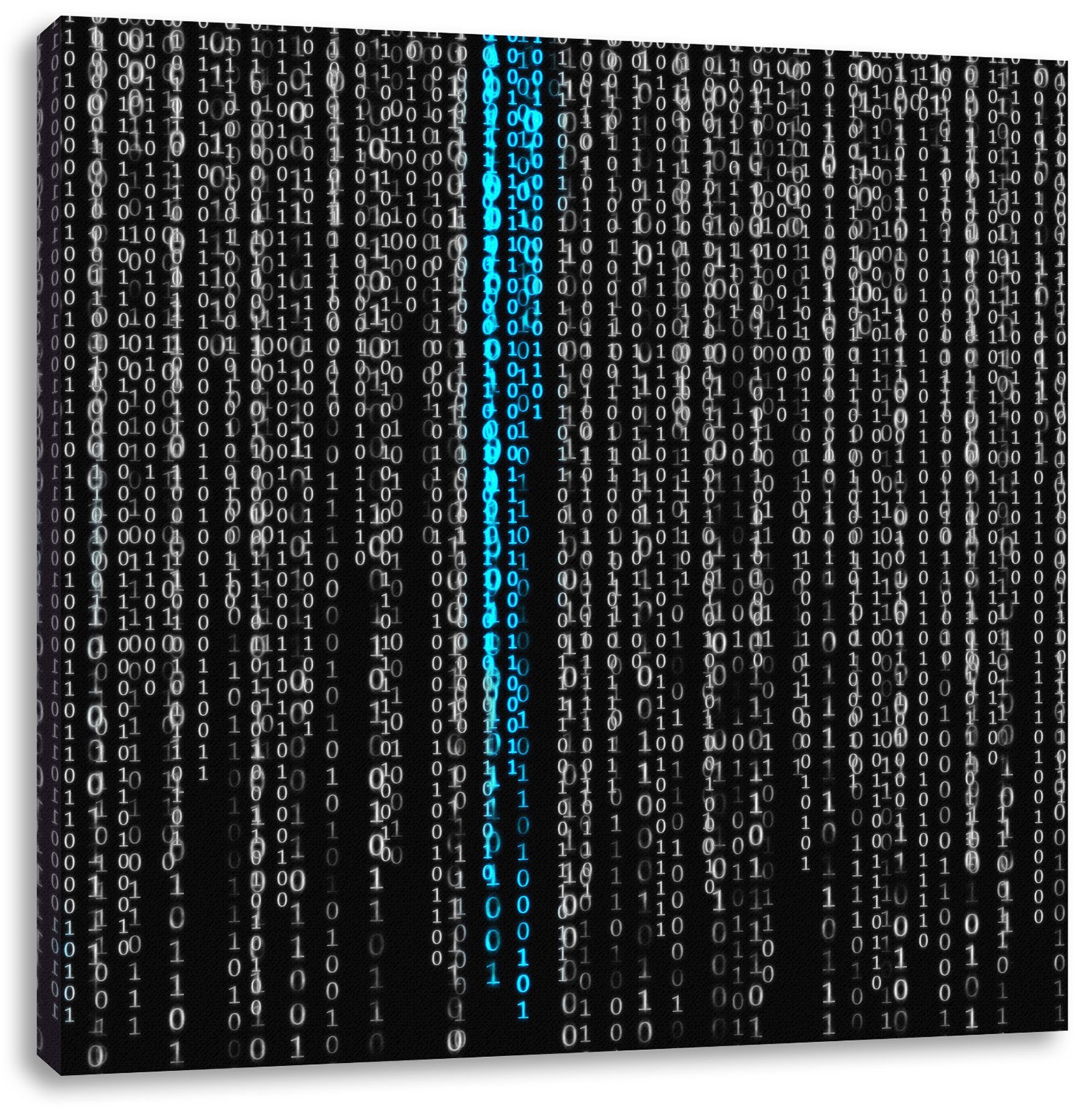 Leinwandbild Matrix Zahlen