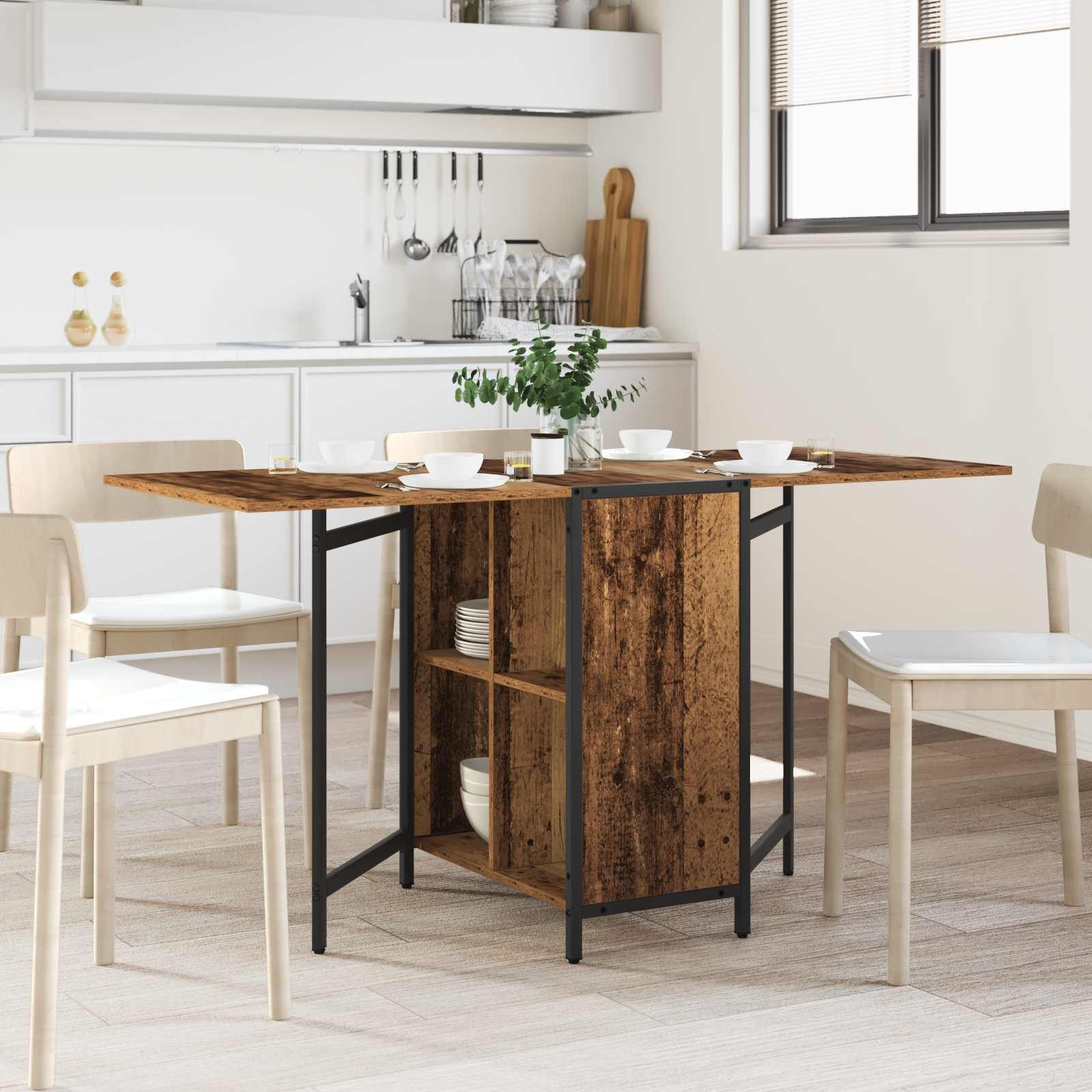 vidaXL Esstisch Esstisch 144 x 60 x 75 cm Holzwerkstoff Altholz Rechteckig (1-St)