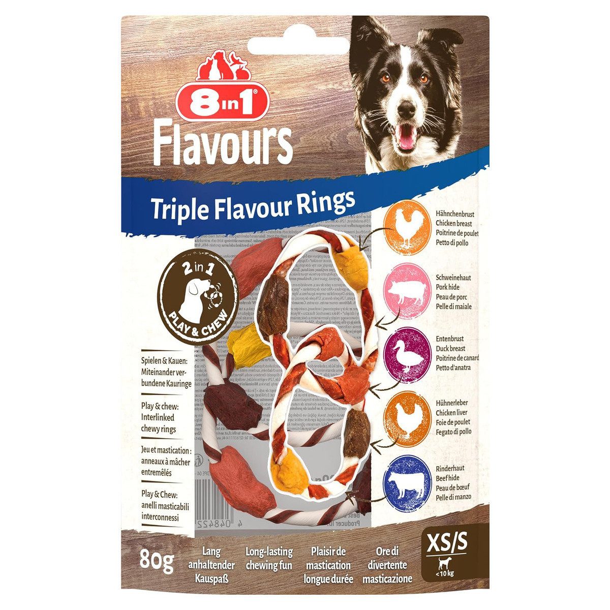 8in1 Triple Flavour Rings M/L 120 g