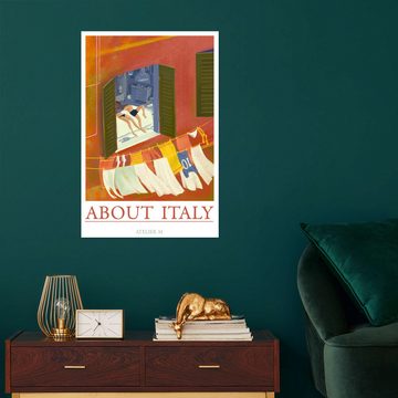 Posterlounge Poster ATELIER M, About Italy - Summer Afternoon, Schlafzimmer Modern Malerei
