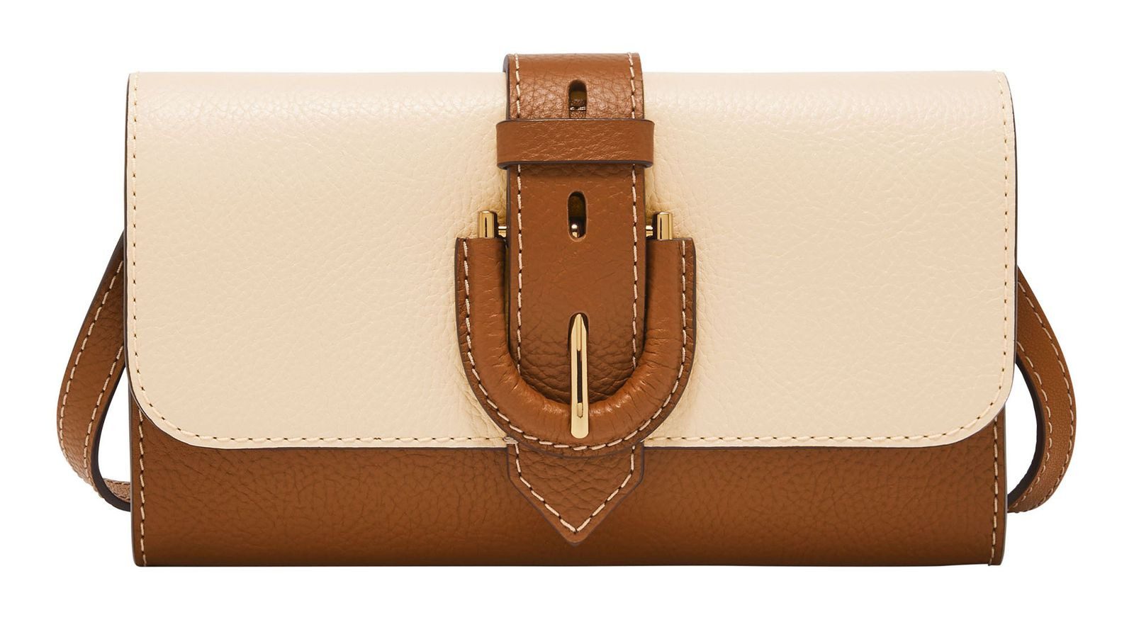 Fossil Geldbörse Wallet Crossbody, aus echtem Leder