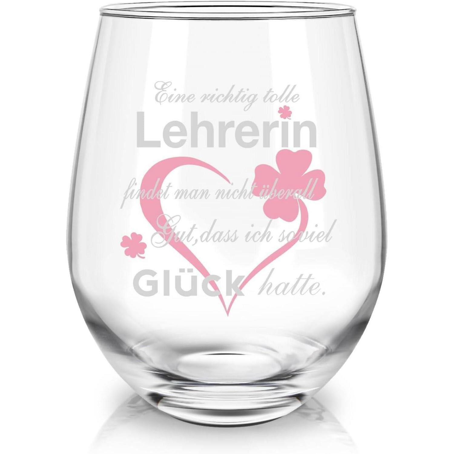 LuxusKollektion Weinglas Weinglas mit Gravur für Lehrerin Abschiedsgeschenk 17oz