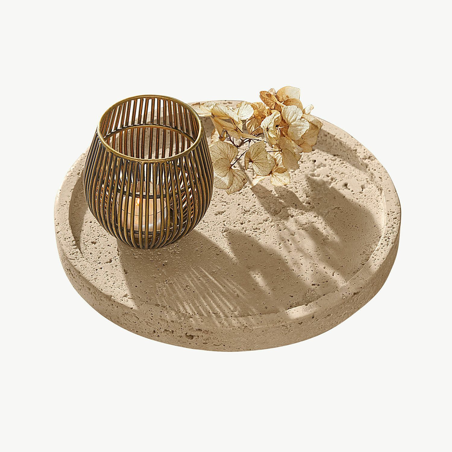 Mirabeau Tablett Tablett Caleneuve beige, Travertin