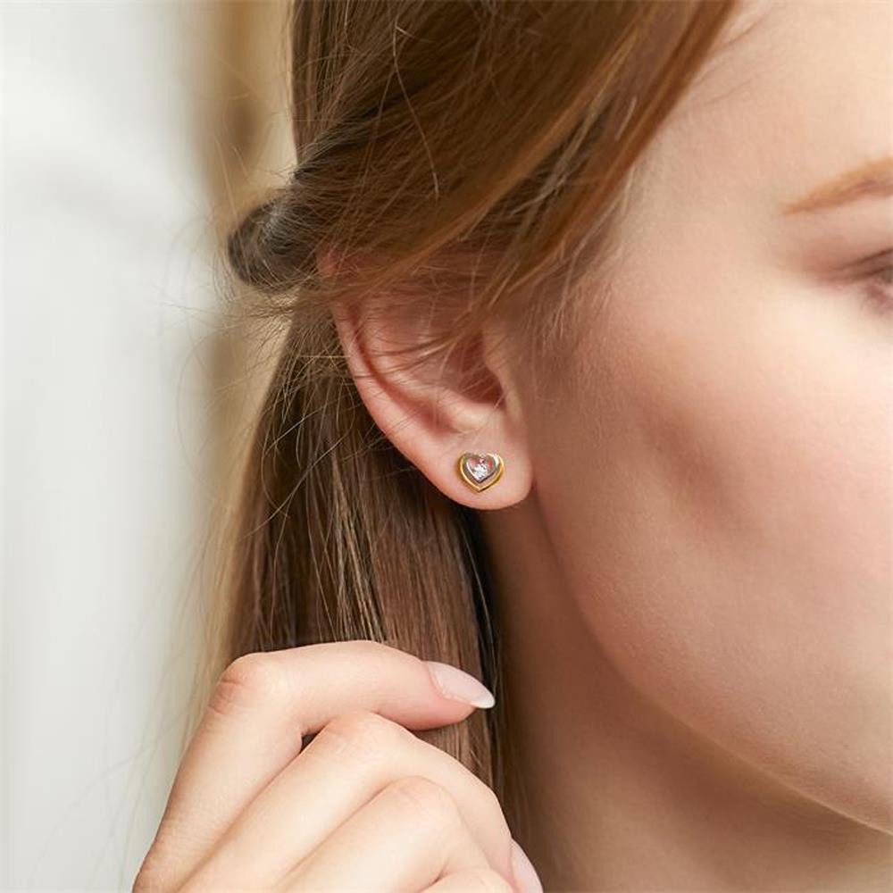 Unique Paar Ohrstecker Ohrstecker Herzen...