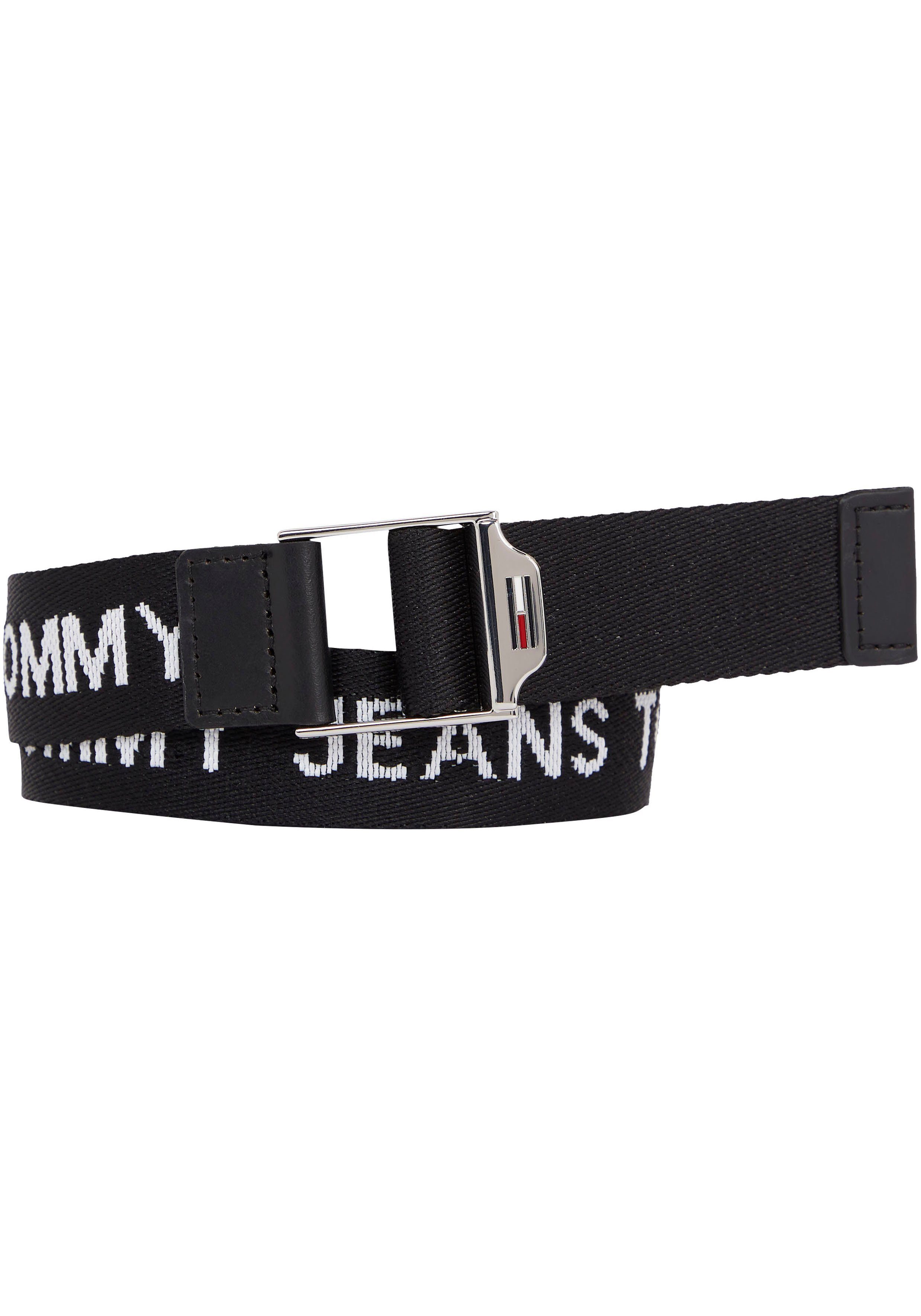 Tommy Jeans Stoffgürtel mit Tommy Jeans Schriftzügen entlang des gesamten  Gürtels