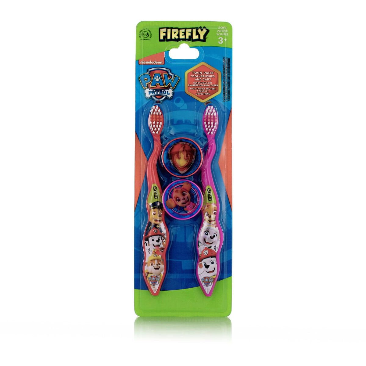 Perrigo Zahnbürste Perrigo Kinderzahnbürste mit Schutzkappe Paw Patrol Soft