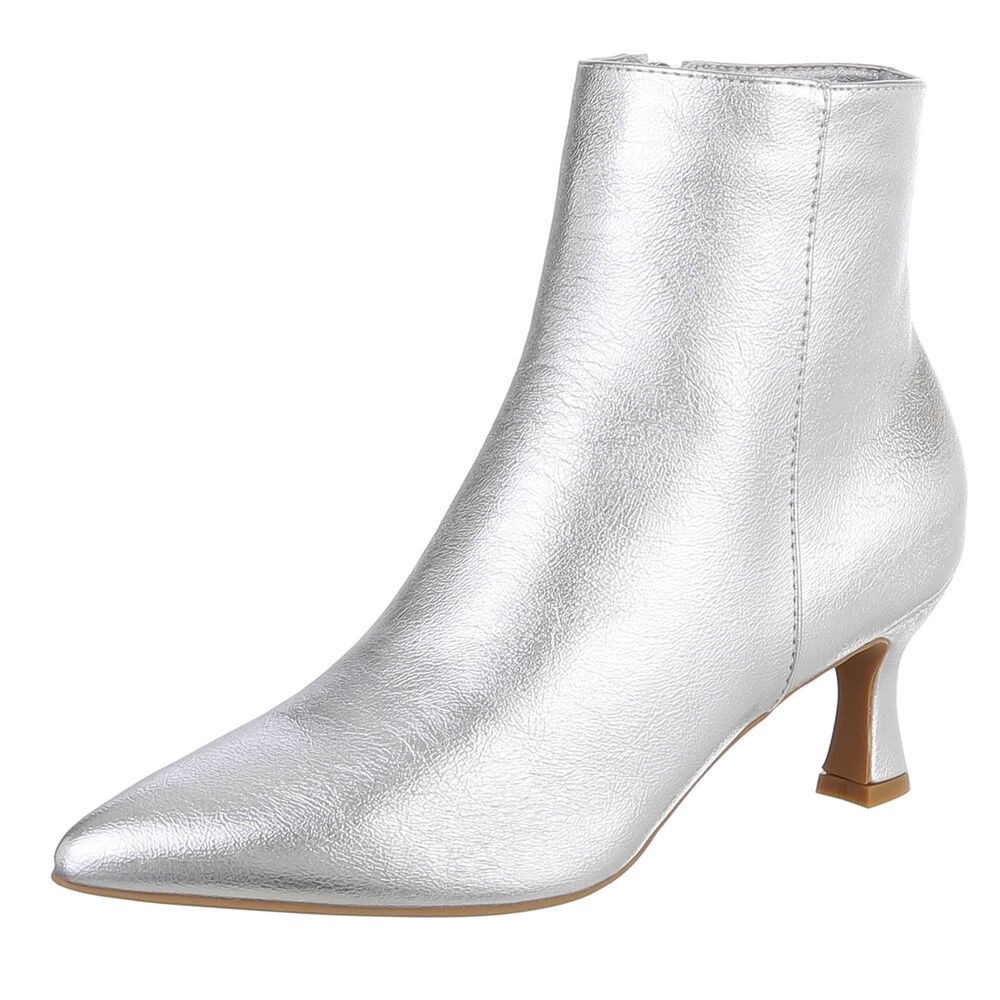 Ital-Design Stylische Damen-Stiefeletten mit Stickdetails für Alltag Stiefe günstig online kaufen