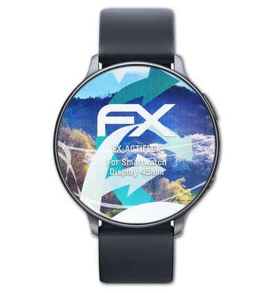 atFoliX Schutzfolie Displayschutzfolie für Smartwatch Display 45mm, (3 Folien), Ultraklar und flexibel