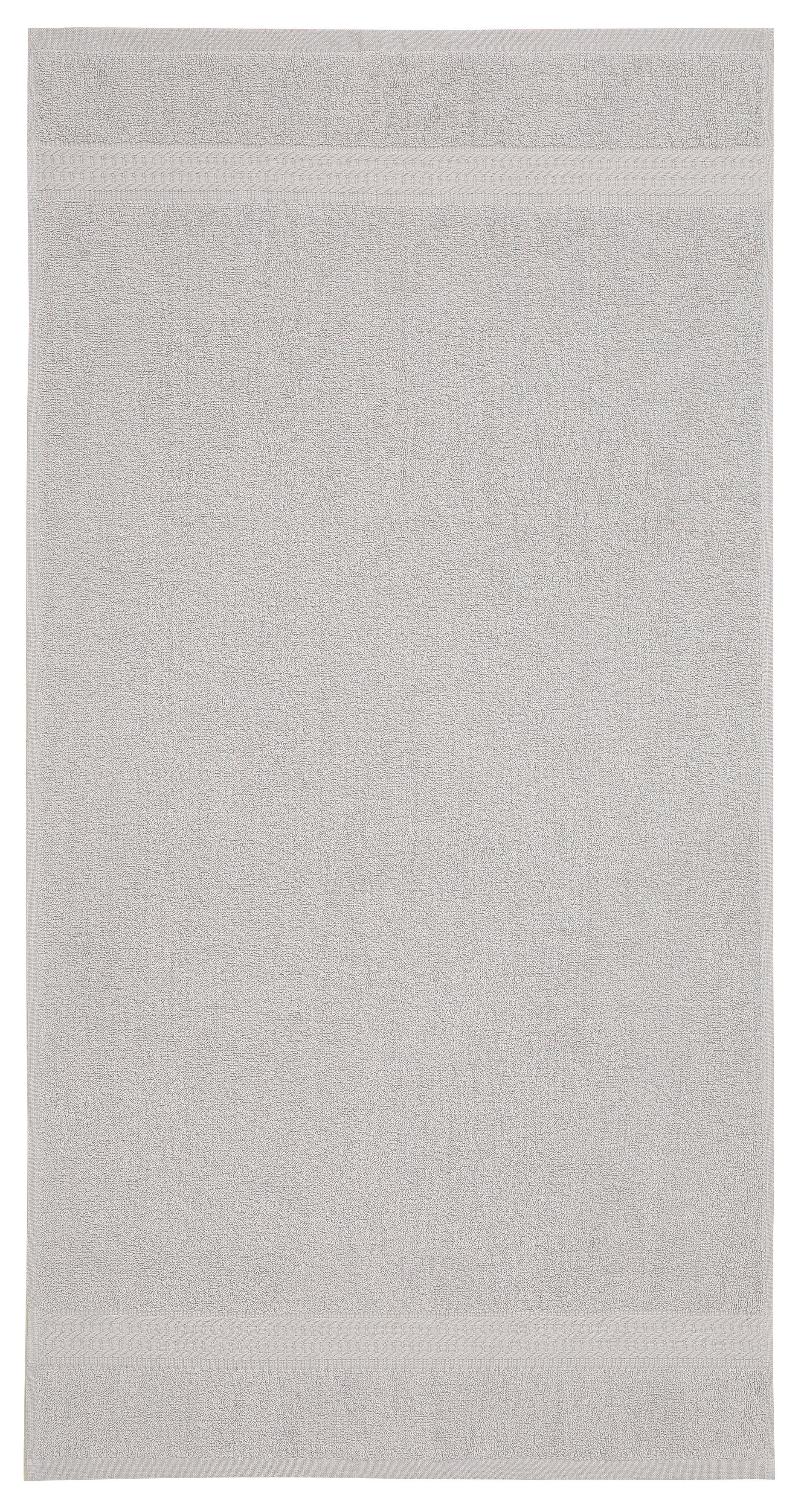 OTTO home Duschtücher Juna, als Set und Serie erhältlich, 4 Duschtücher, 70x140cm, Walkfrottee (4-St), Handtuch Set, 100% Baumwolle, mit Bordüre, Uni-Farben, weich