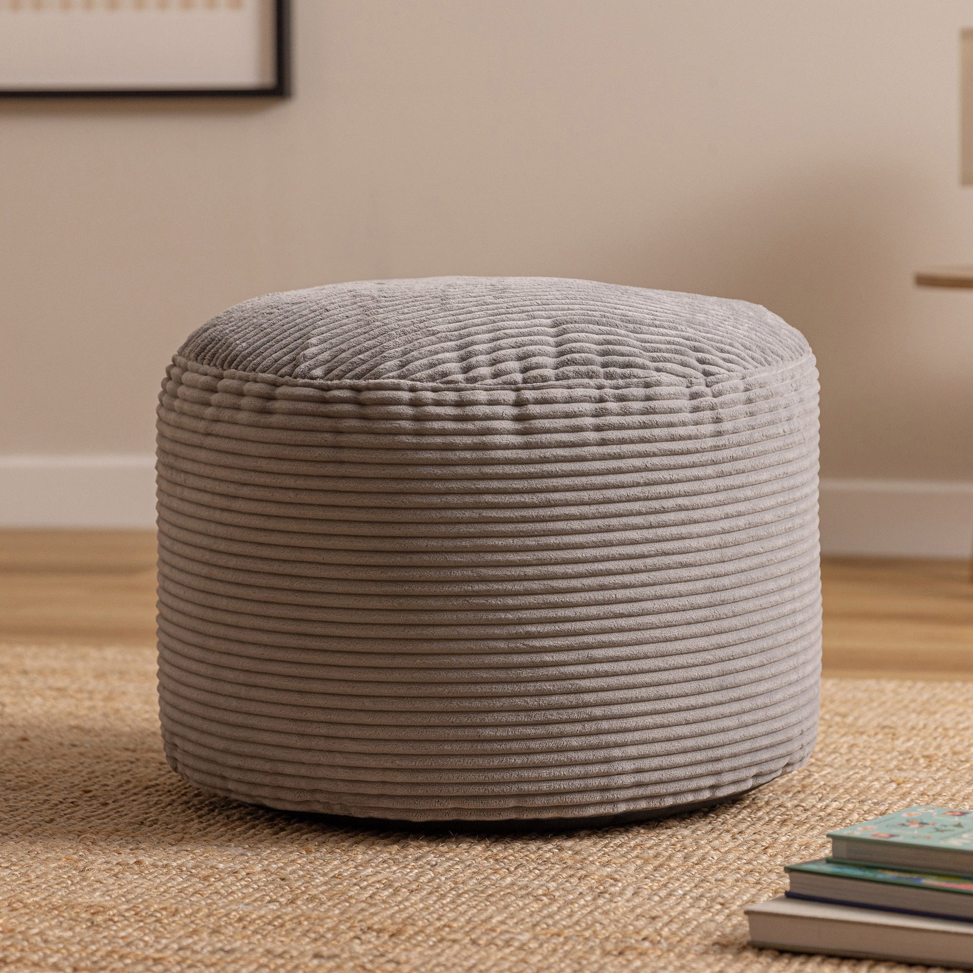 icon Pouf XL aus Cord „Milano“, mit Füllung