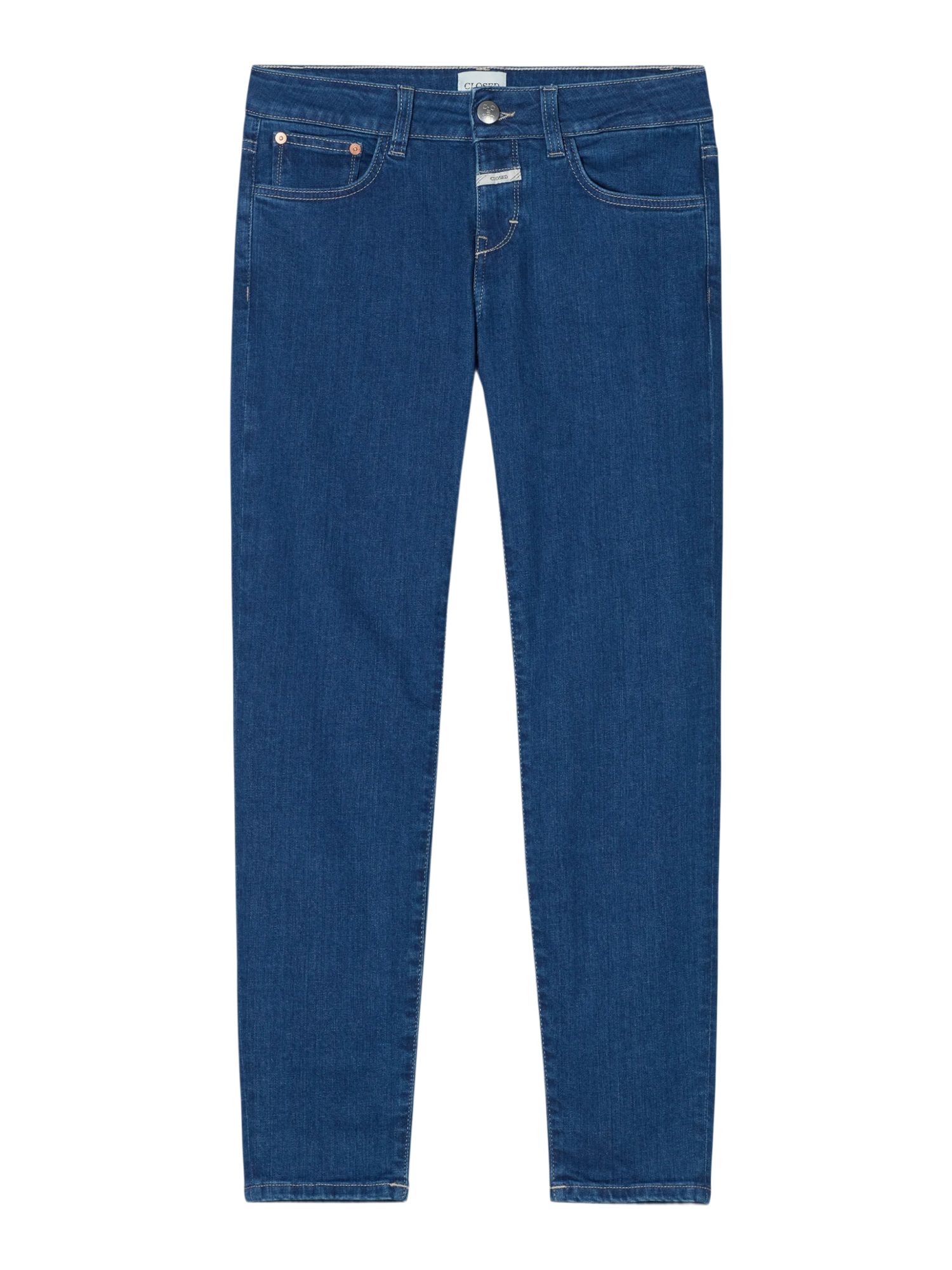 CLOSED Stoffhose blau,Casual,Baumwolle,Unifarben,Slim Fit,Mittel