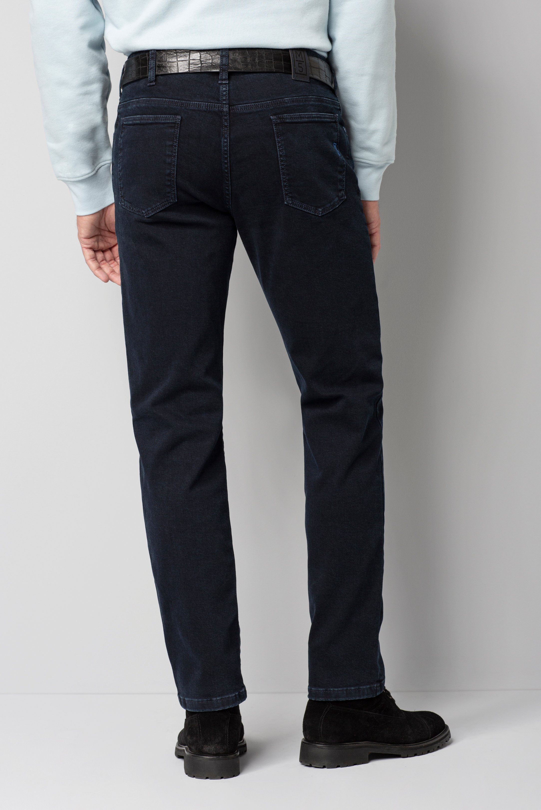 Denim Deep Blue Performance 5-Pocket-Jeans Fit M5 Regular MEYER Super Stretch
