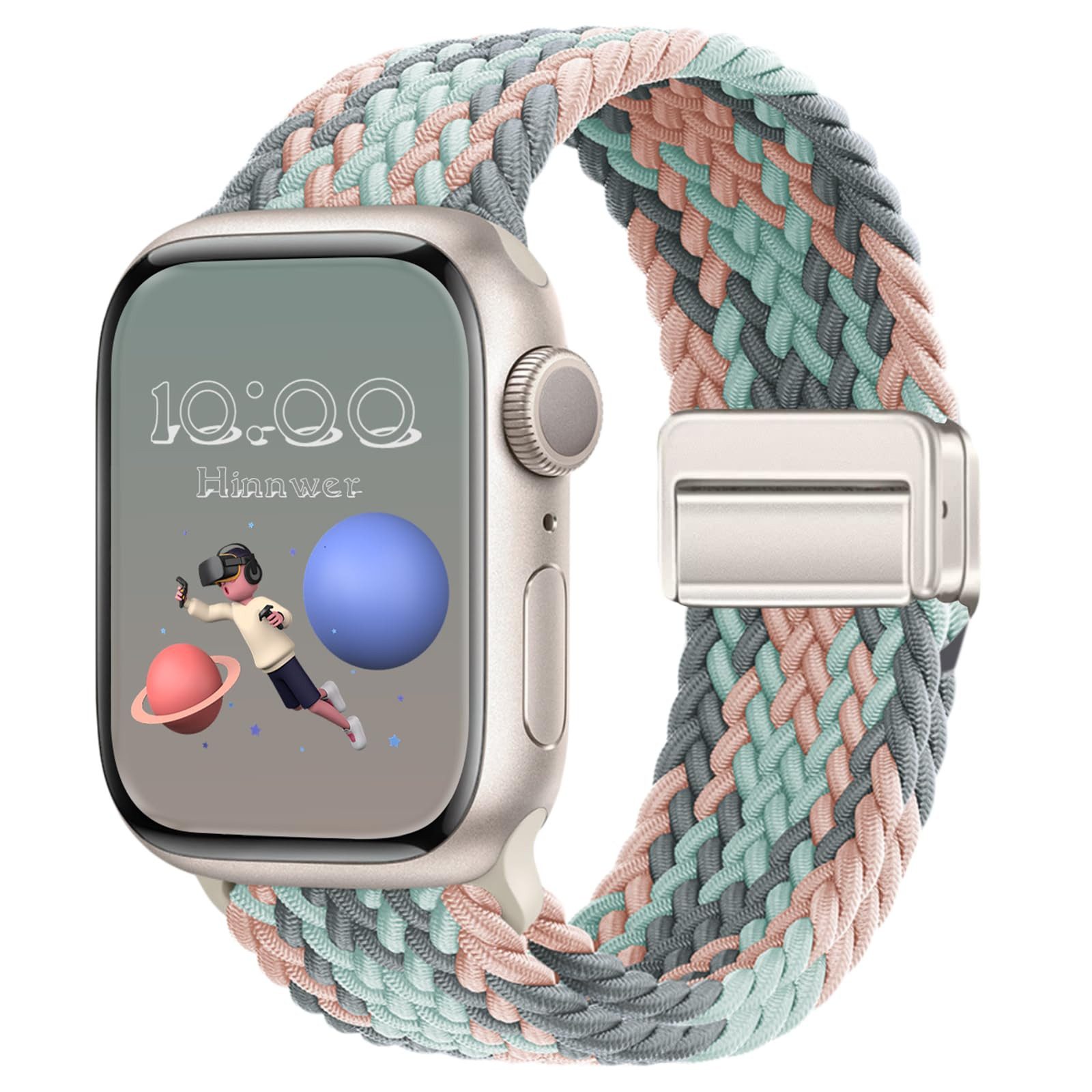FOUORTUNATE-BEE Smartwatch-Armband Geflochten Armband für Apple günstig online kaufen