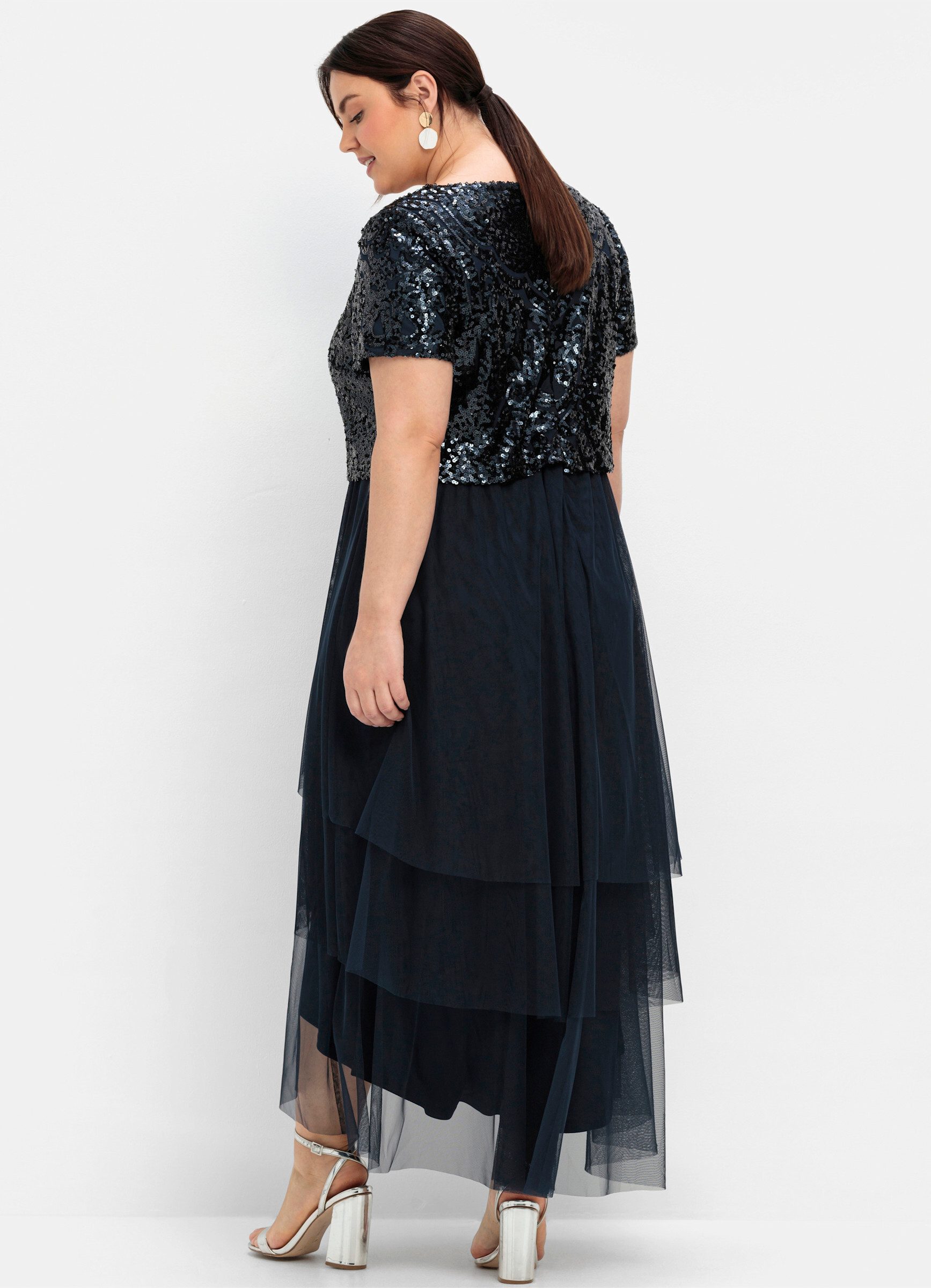 Sheego Etuikleid Abendkleid Kurzarm günstig online kaufen