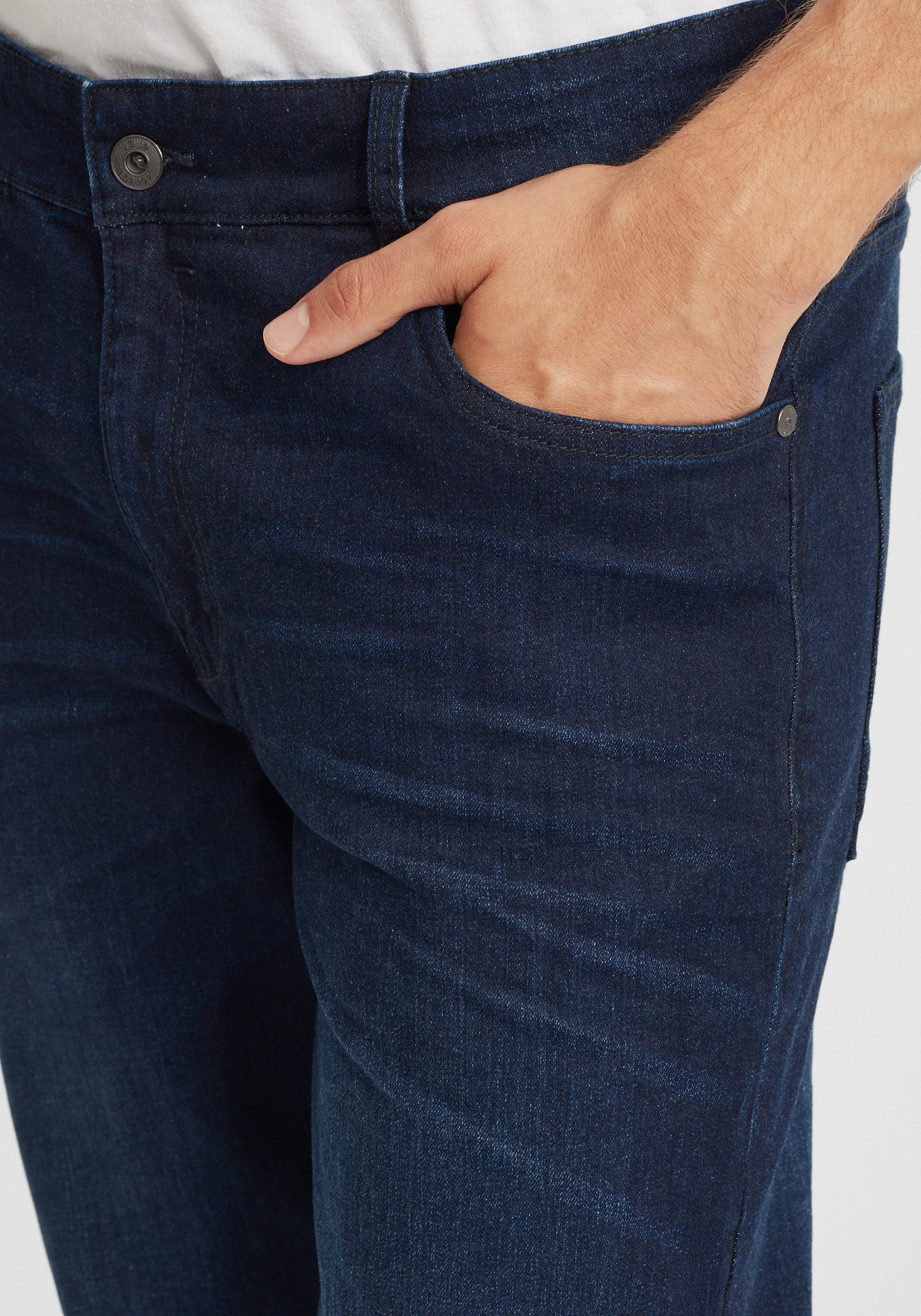 !Solid 5-Pocket-Jeans SDFynn 5-Pocket-Jeans mit Washed-Effekt