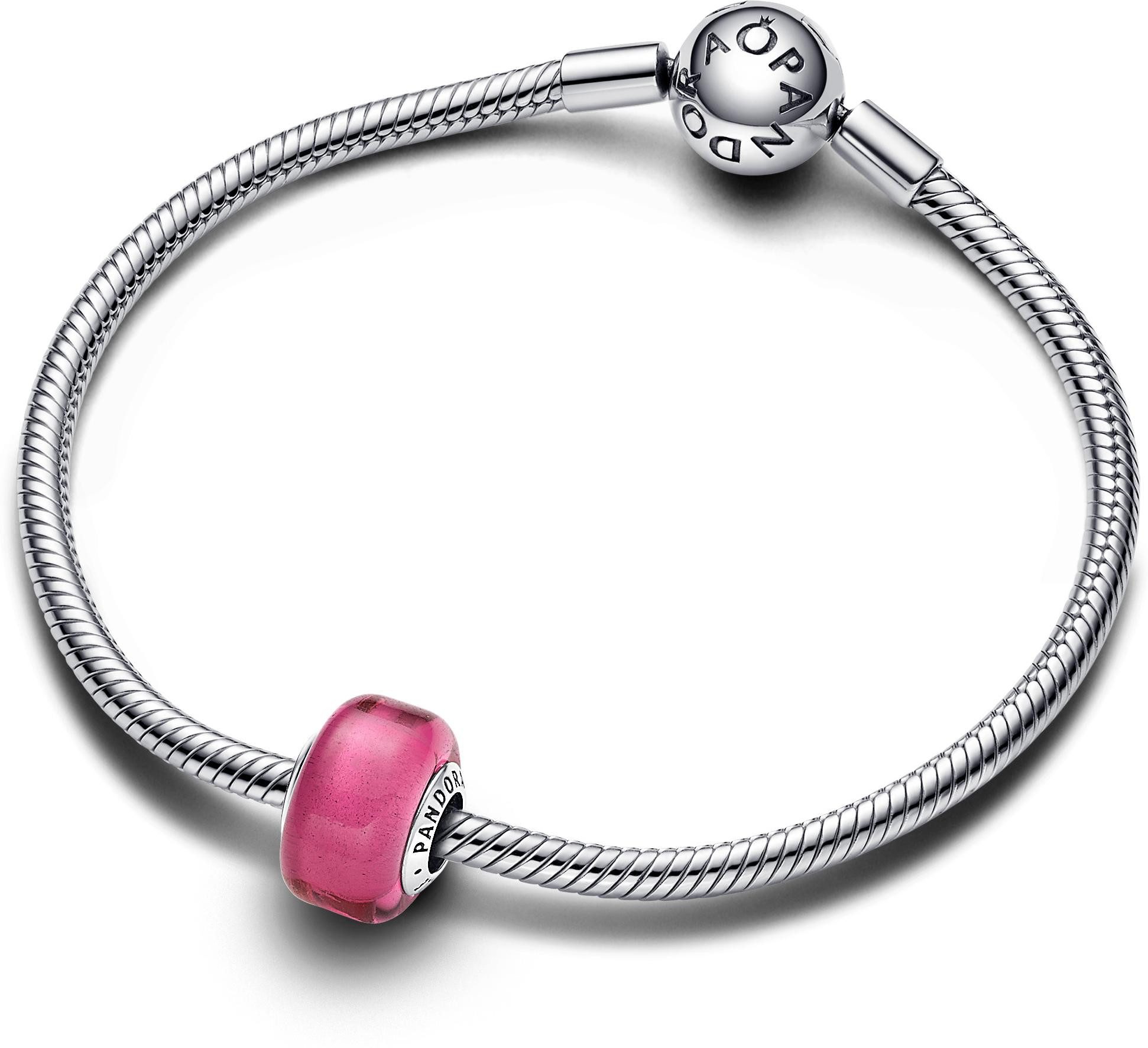 Pandora Kettenanhänger Pandora Rosafarbenes Murano-Glas Mini-Charm günstig online kaufen