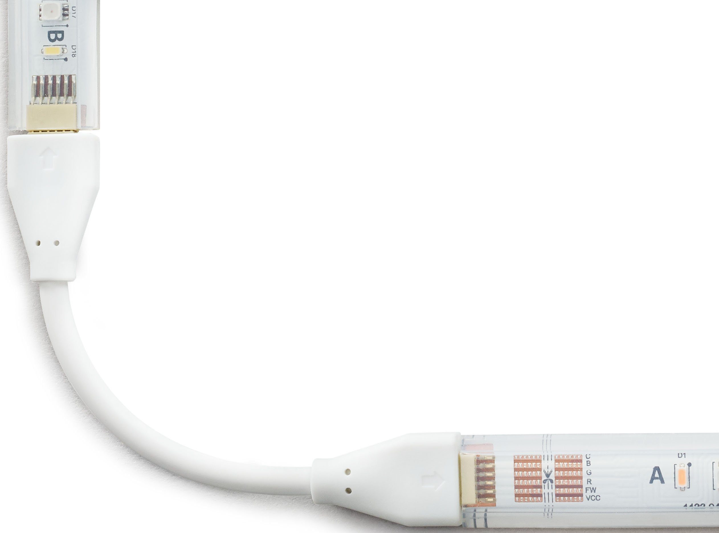 Philips Hue LED Stripe White & Color Amb. LightStrip Plus 1m Erweiterung, Philips Hue Lightstrip + Erweiterung, beeindruckende Flexibilität