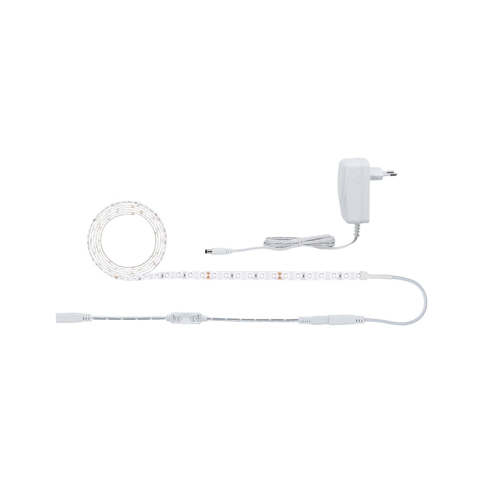 LED-Streifen SimpLED Power Set 1,5m 17W 230/24V DC weiß Kunststoff