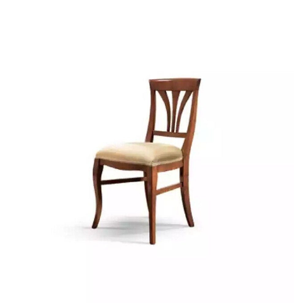 JVmoebel Esszimmerstuhl Braun Stuhl Esszimmer Stil Klassischer Polster Design Luxus Neu (1 St), Made in Italy | Stühle