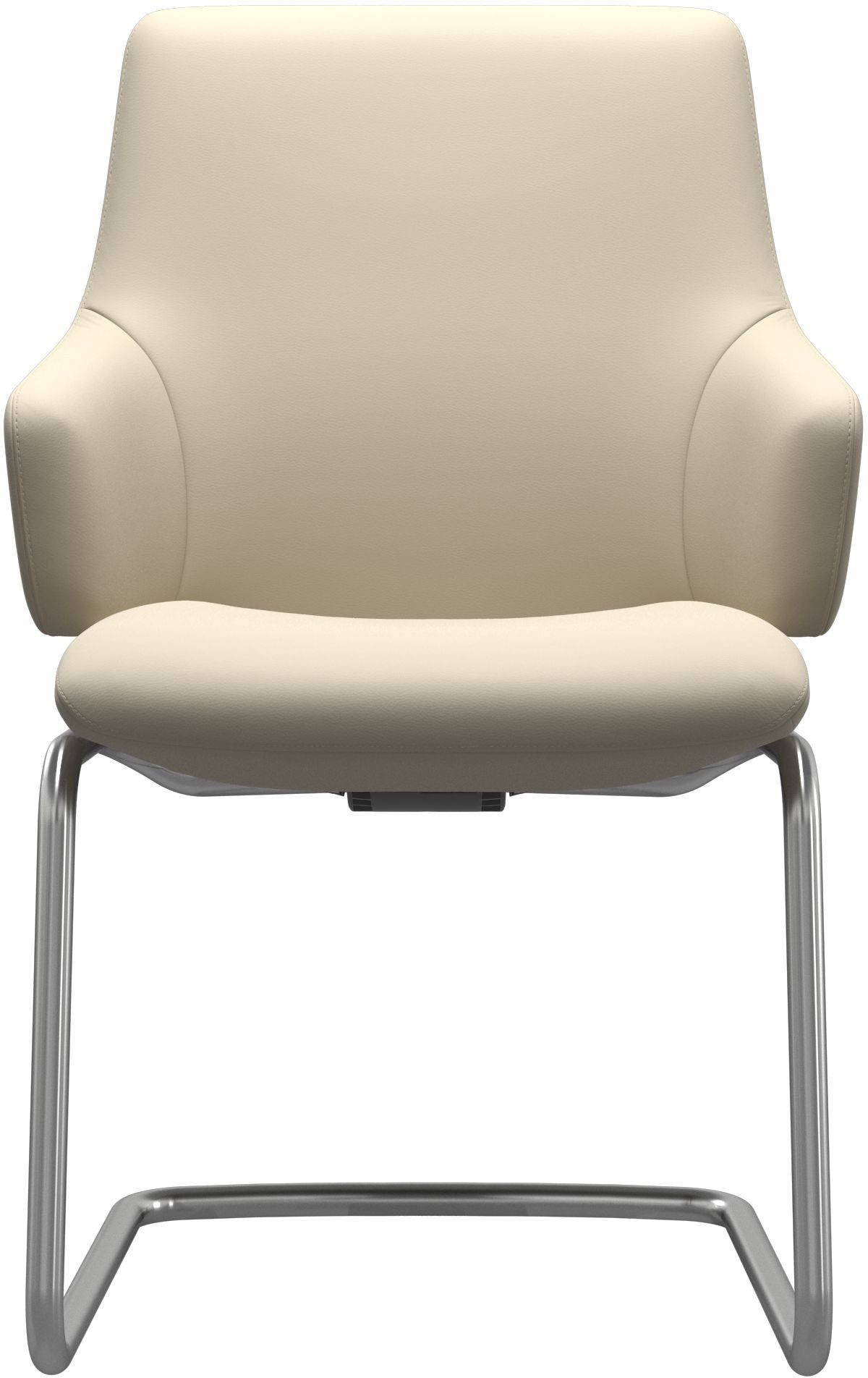 Stressless® Polsterstuhl Laurel, Low Back mit Armlehne, Größe L, mit Beinen aus Stahl in Chrom matt