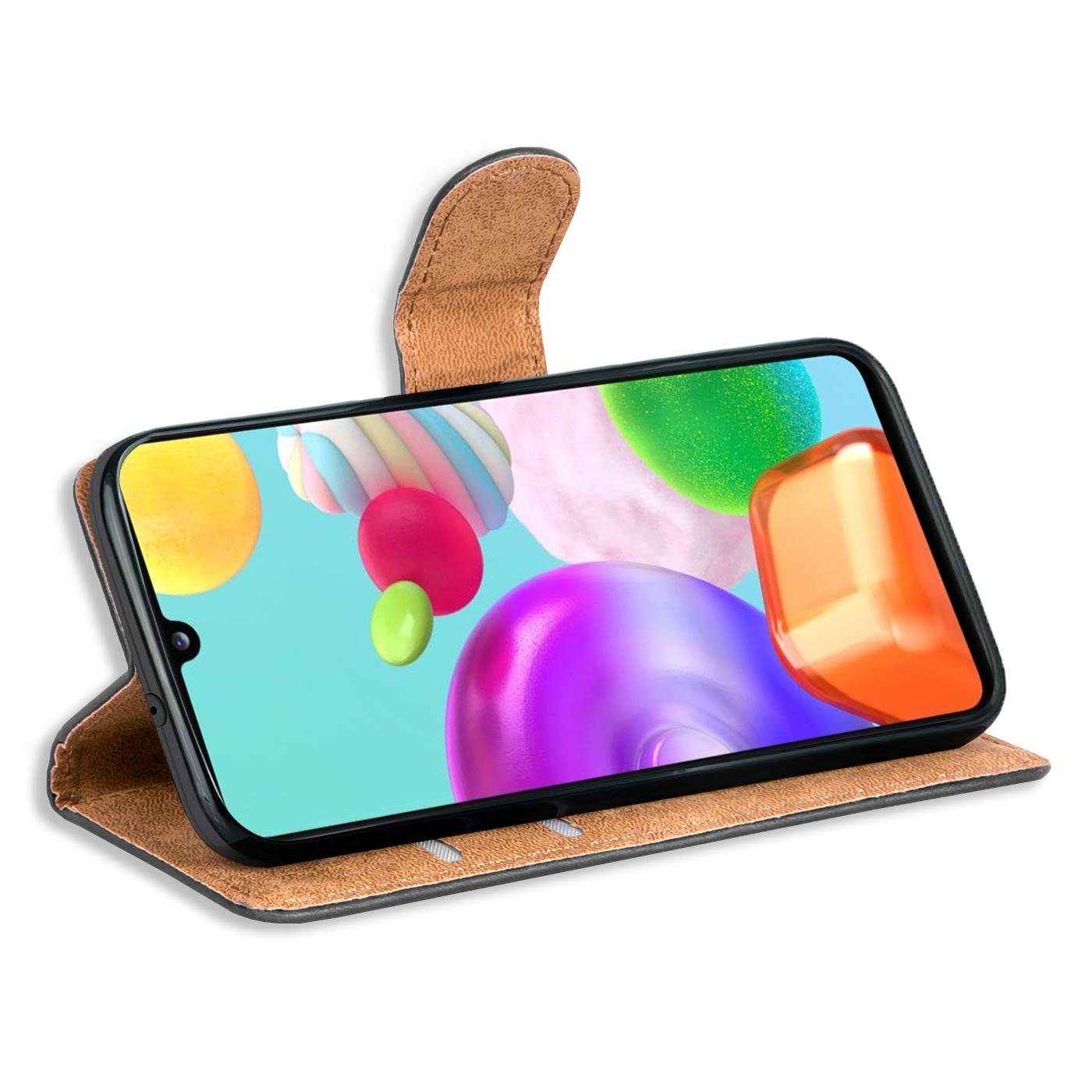 CoolGadget Handyhülle Wallet Klapp Tasche Book Case für Samsung Galaxy A41 6,1 Zoll, Hülle Klapphülle Flip Cover Etui Schutzhülle – Bild 3 von 5