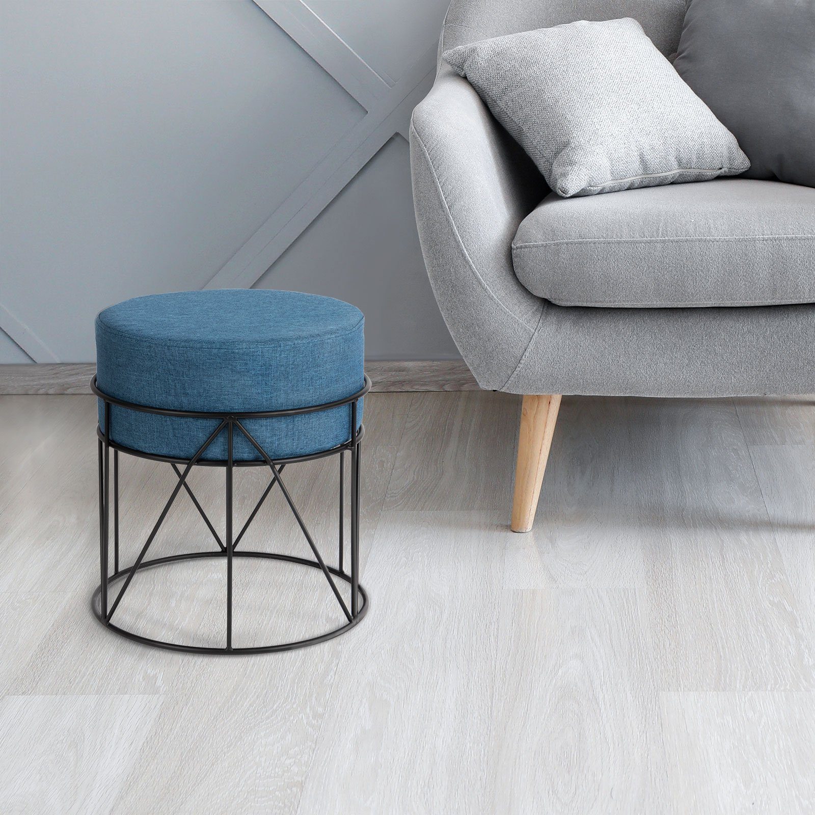 Floordirekt Sitzhocker 2 Farben, Sitzgelegenheit, 33 x 33 x 40 cm, Dekohocker