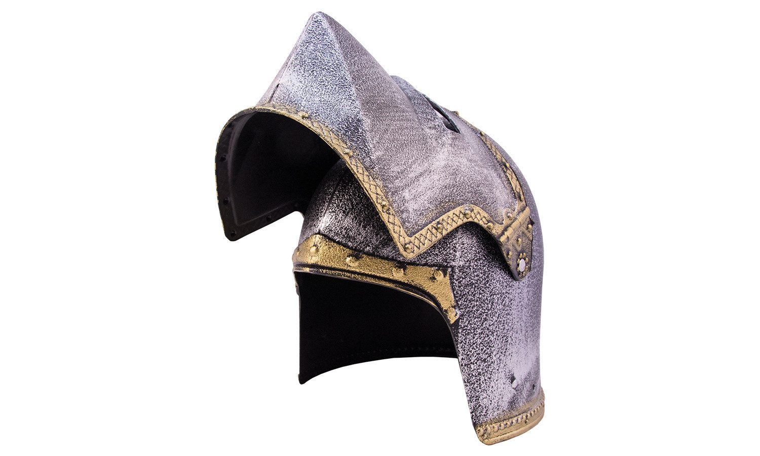 Holzspielerei Spielzeug-Helm Ritterhelm Krieger, bewegliches Visier