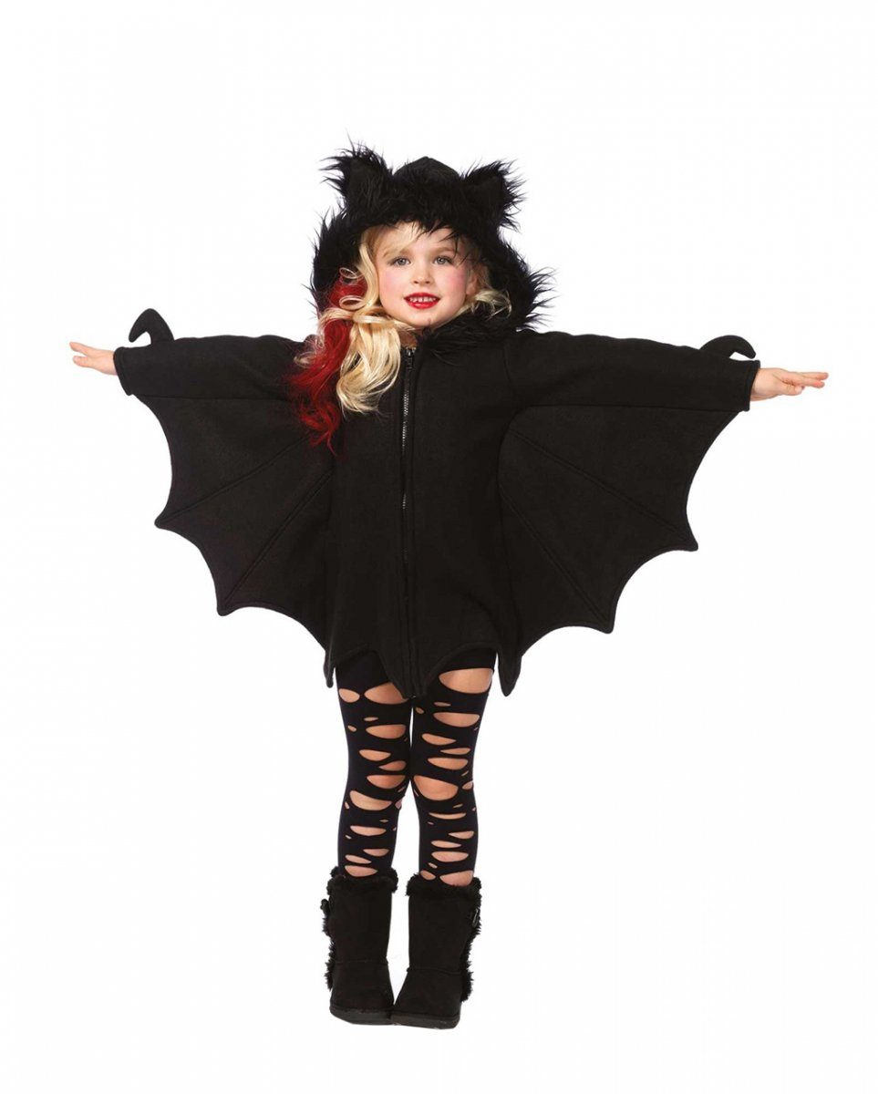 Vampir-Kostüm Kinder Fledermaus Cape für Halloween & Fasching
