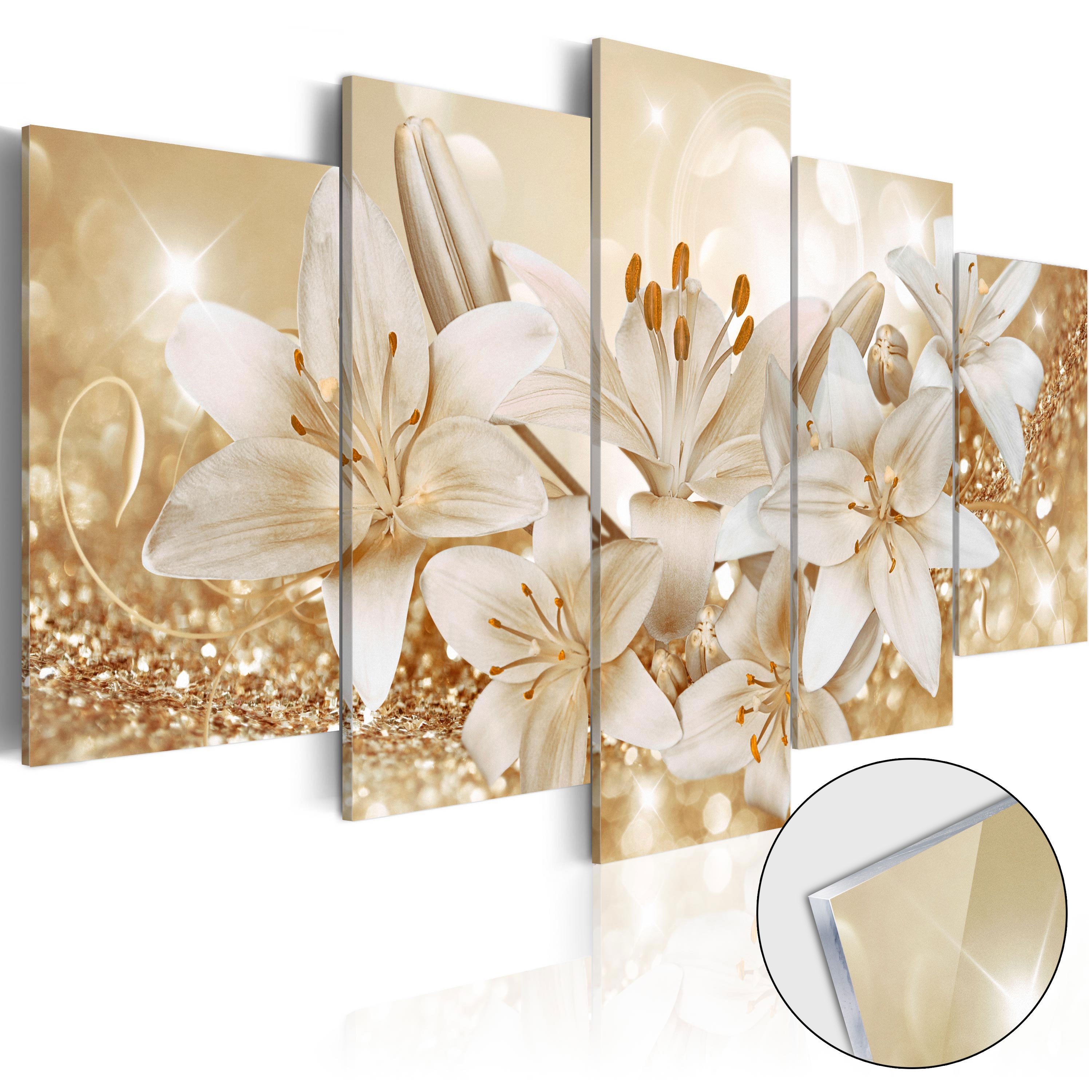 Artgeist Acrylglasbild Golden Bouquet [Glass]