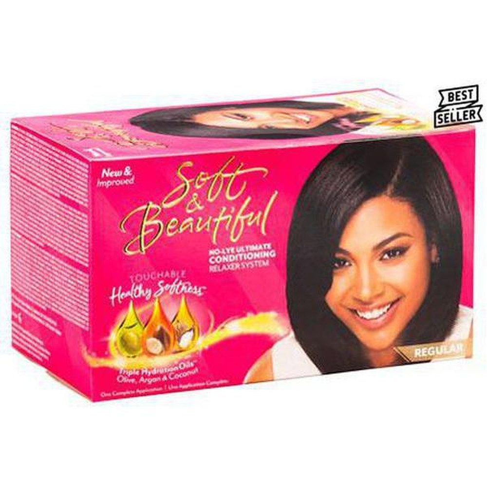 Haarspülung Soft & Beautiful No-Lye Ultimate Relaxer Kit Regular 580 g