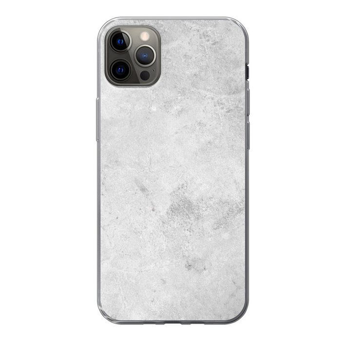 MuchoWow Handyhülle Marmor - Textur - Grau - Marmoroptik Handyhülle Apple iPhone 13 Pro Max Smartphone-Bumper Print Handy