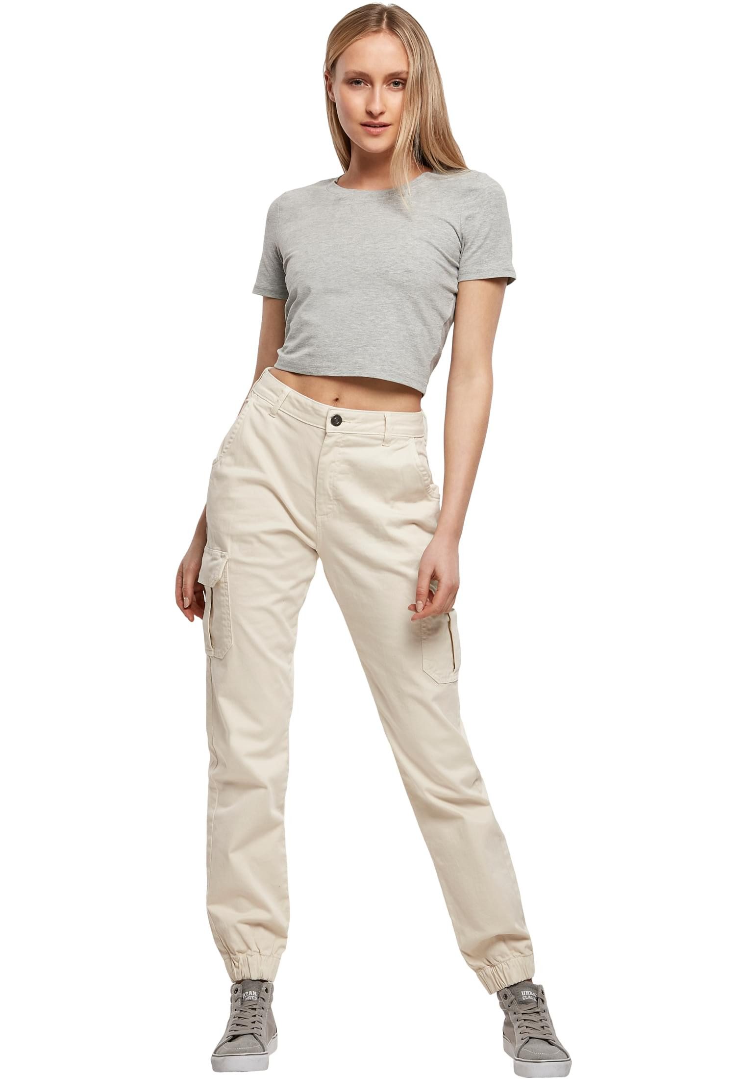 T-Shirt Damen Kurzarm Rundhals Cropped Tee Bauchfrei Shirt