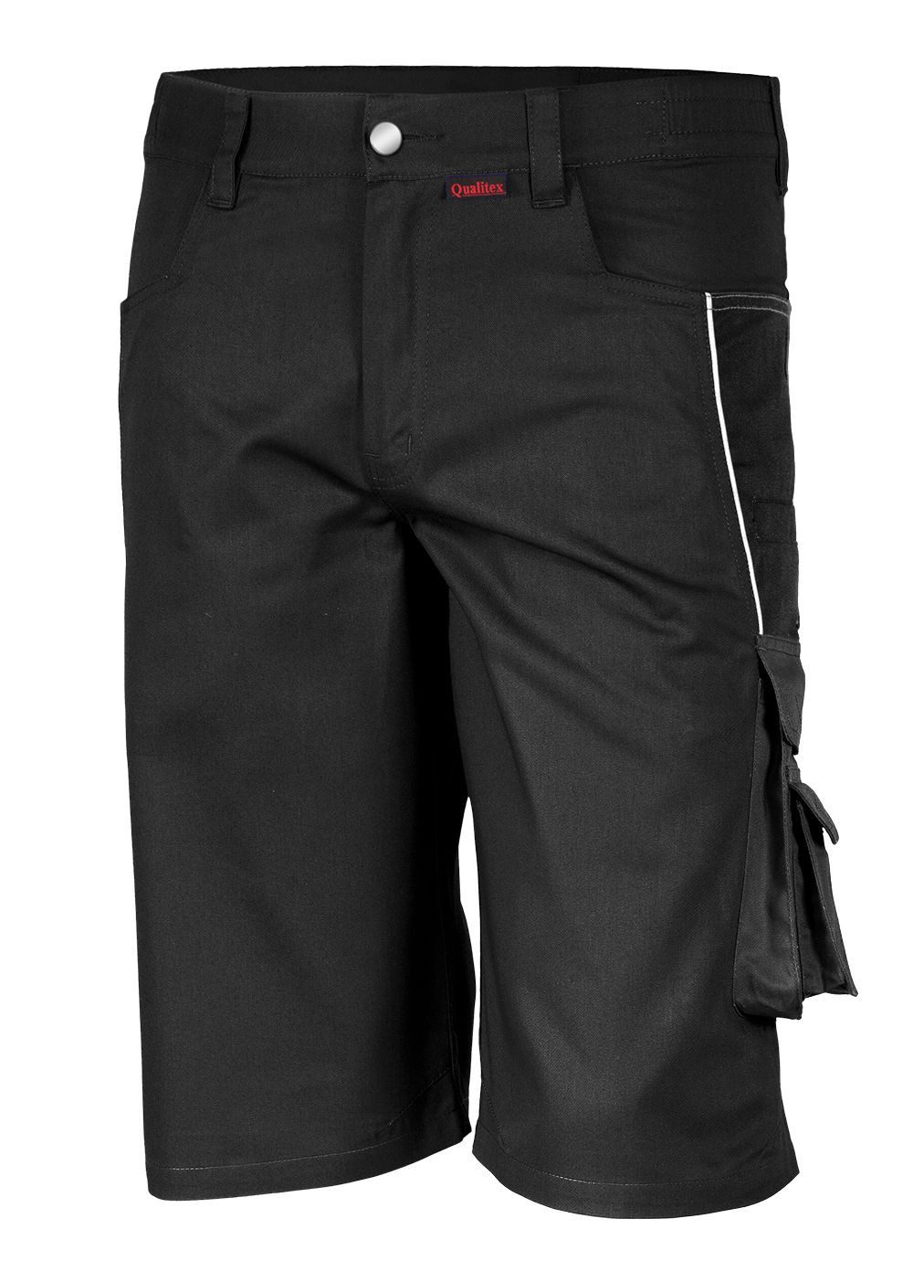 Qualitex Workwear Arbeitsshorts strapazierfähige PROfessionals Shorts aus faserverstätktem Gewebe (1-tlg) kurze Arbeitshose MG 245 g mit 10 Taschen - Pflegeleicht - Waschbar