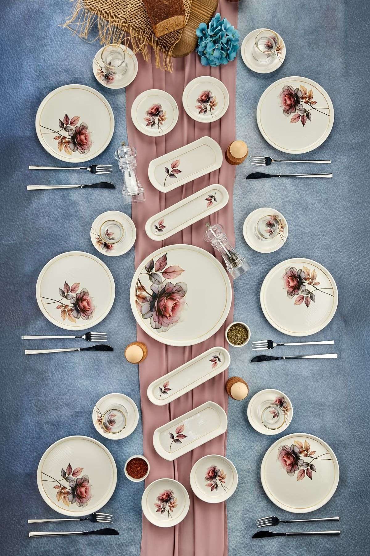 Hermia Concept Geschirr-Set (21-tlg), 6 Personen, Keramik, 21-teiliges Keramik-Set