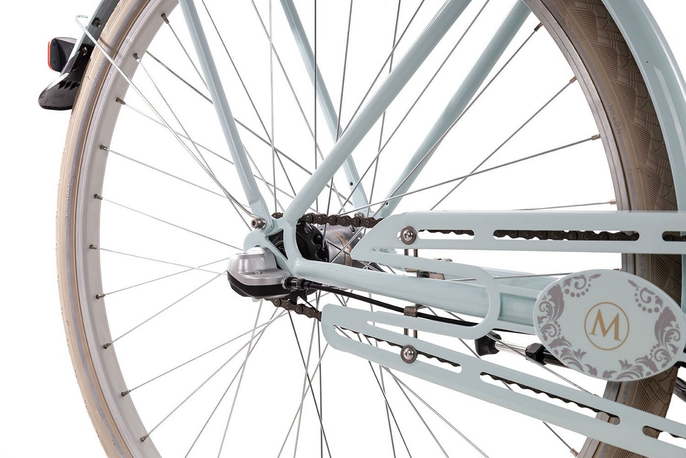 Thumbnail - Maxim Cityrad Style Carry Wave, 3 Gang Shimano Nexus 3 Rücktritt Schaltwerk, Damenrad Citybike Tiefeinstieg blau