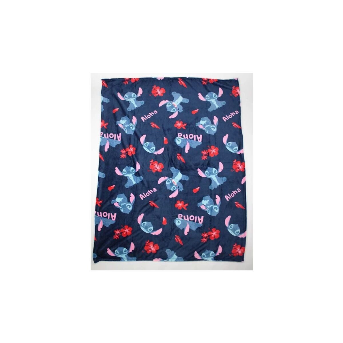 Wohndecke Disney Lilo und Stitch Aloha Flanell-Decke 110x150cm, Disney, Geschenkidee für Mädchen und Jungen